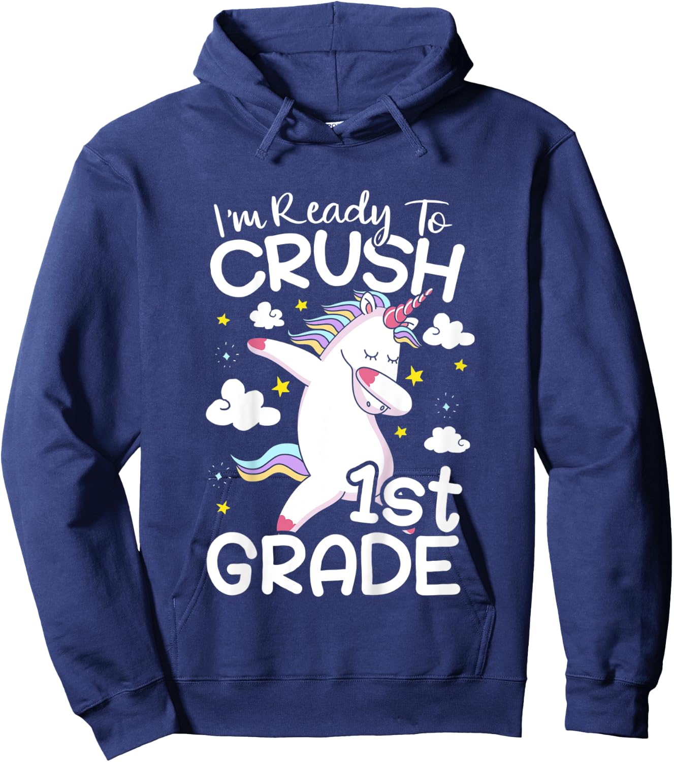 Kids I'm Ready To Crush 1st Grade First Day Of School Hoodie - Hoodie | Navy