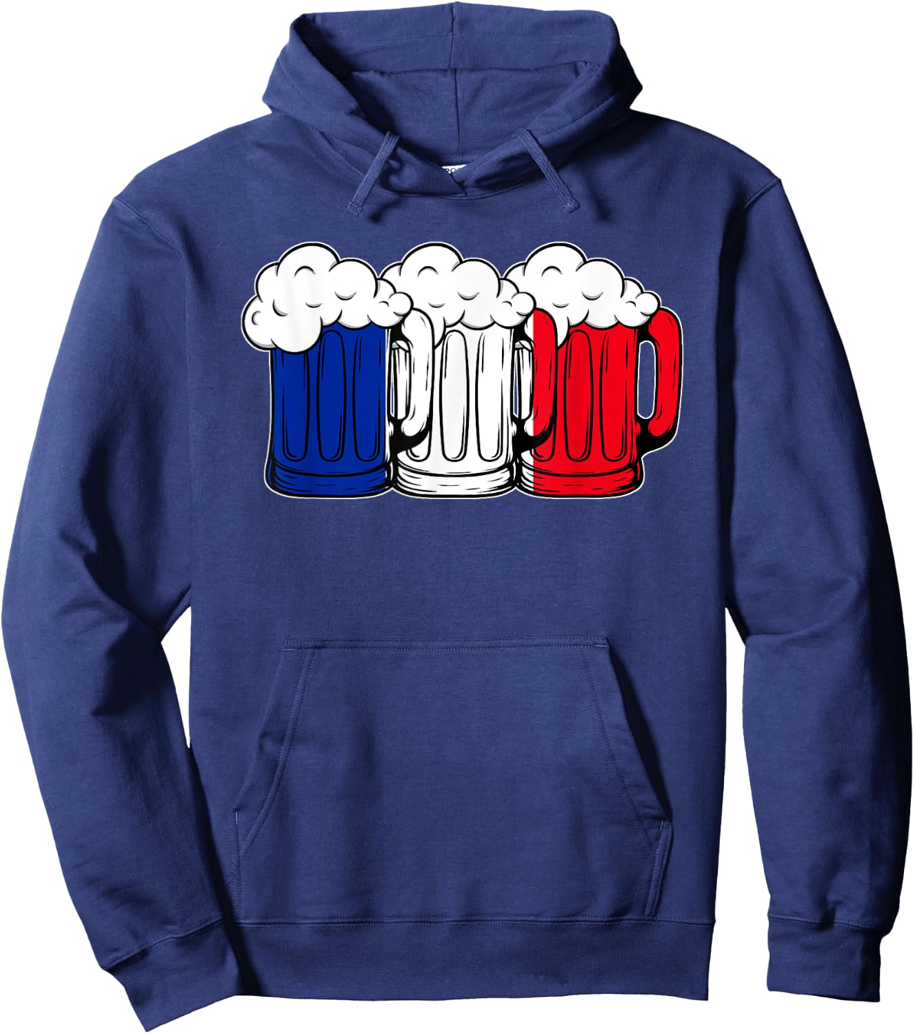 France Beer Drinking Team Hoodie - Hoodie | Navy