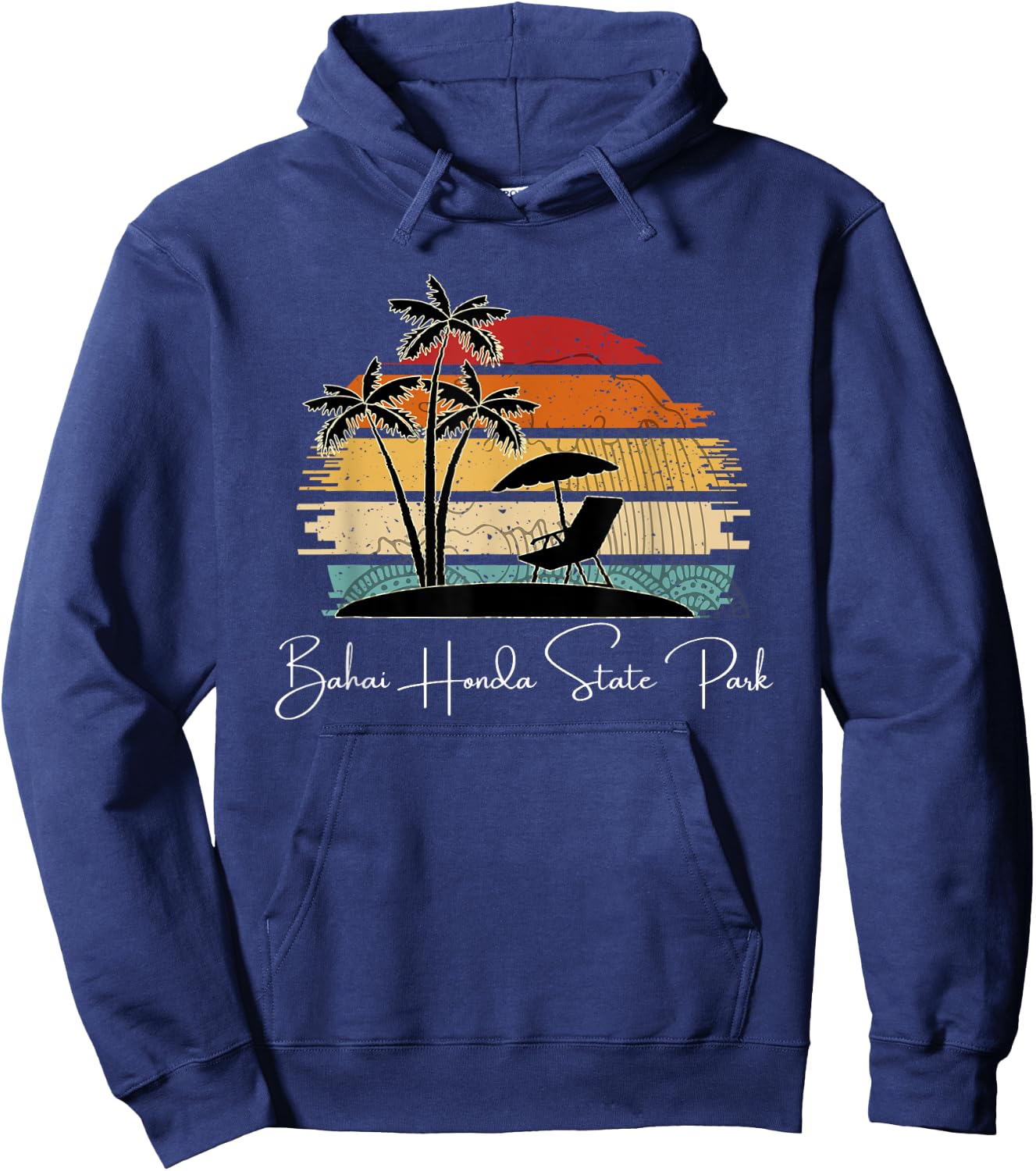 Bahai Honda State Park Beach Lover Palm Spring & Summer Hoodie - Hoodie | Navy