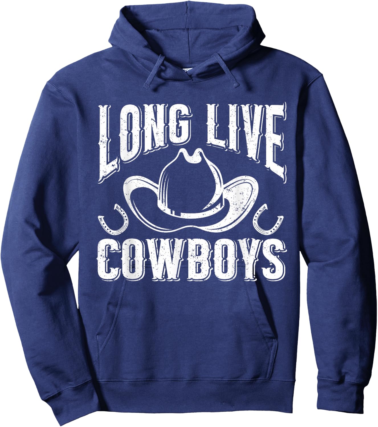 Country Western Howdy Cowgirl Long Live Cowboy Rodeo Hoodie - Hoodie | Navy