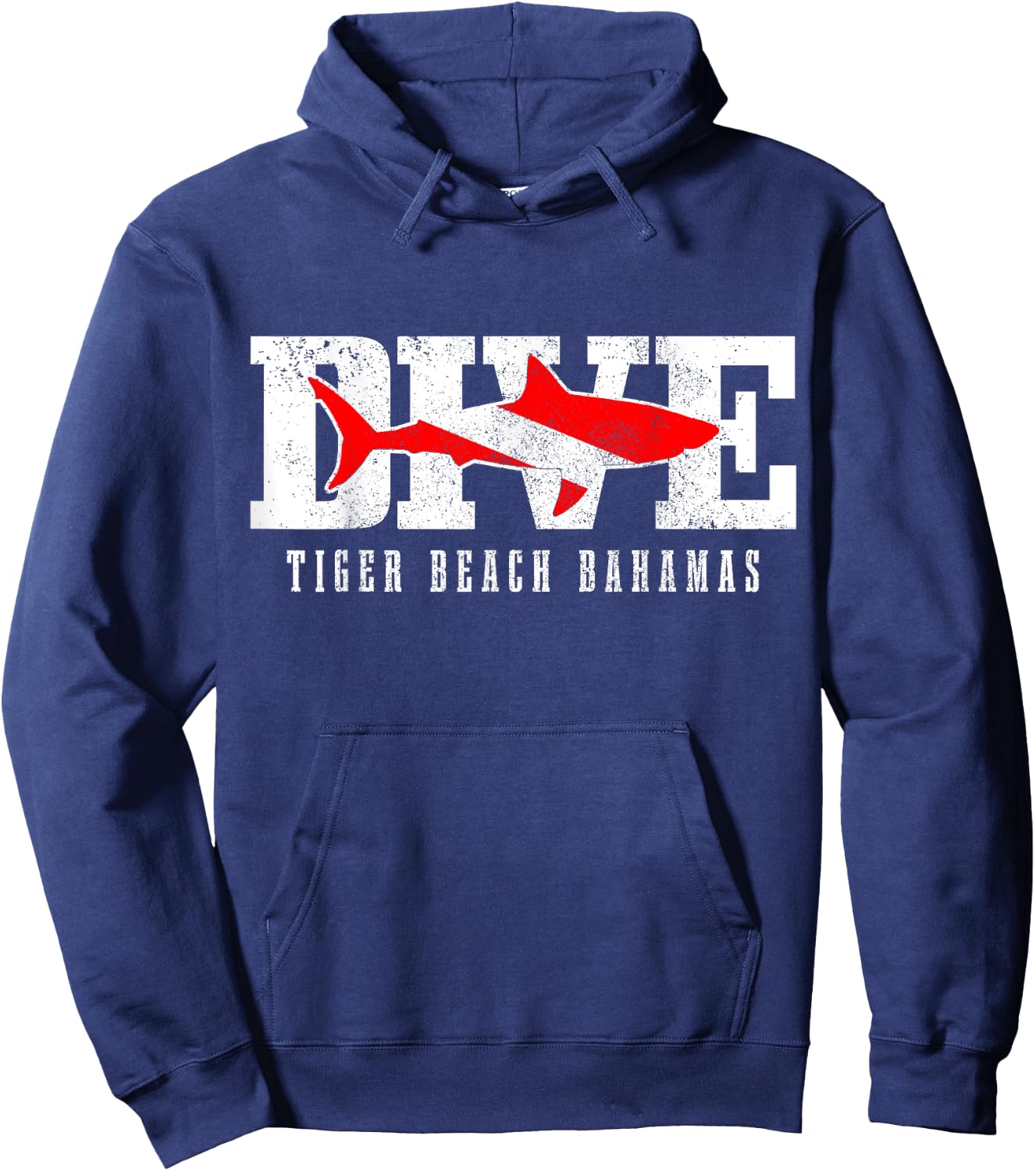 Tiger Beach Bahamas Shark Diving Scuba Diver Men Women Hoodie - Hoodie | Navy