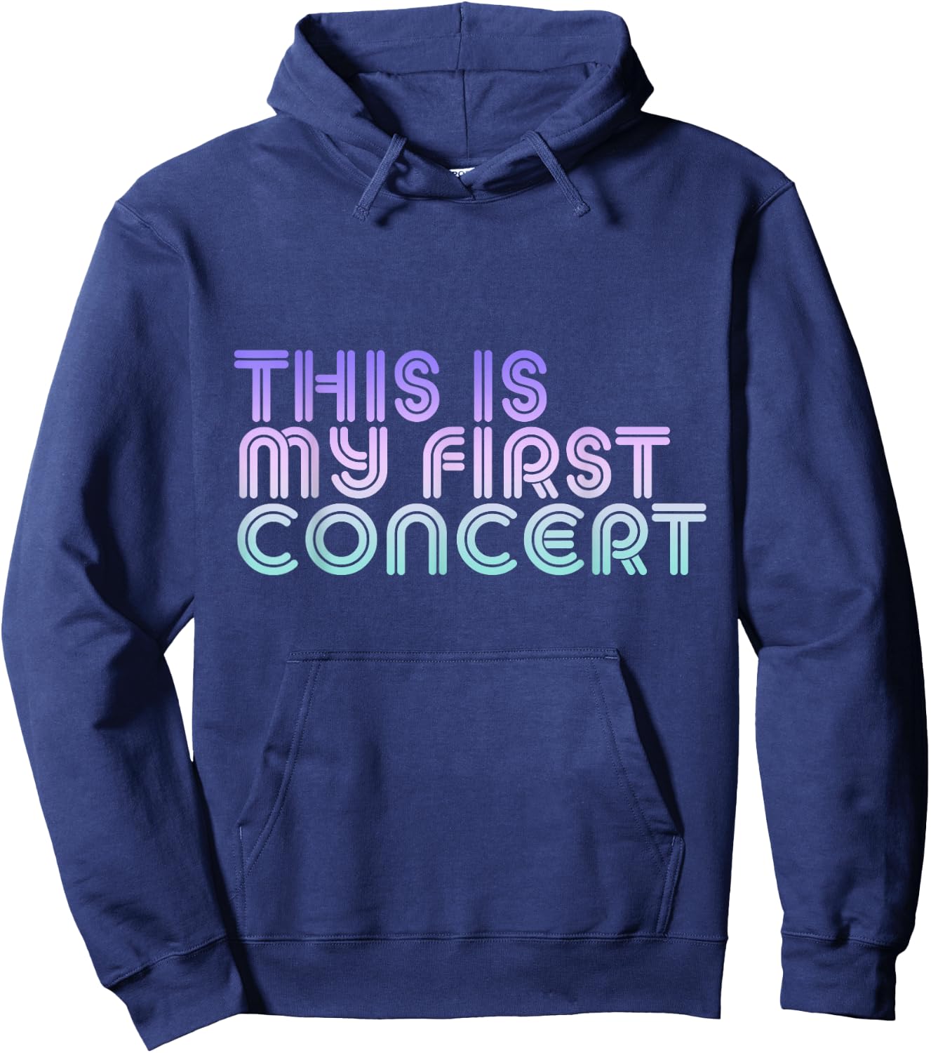 This Is My First Concert Hoodie - Hoodie | Navy