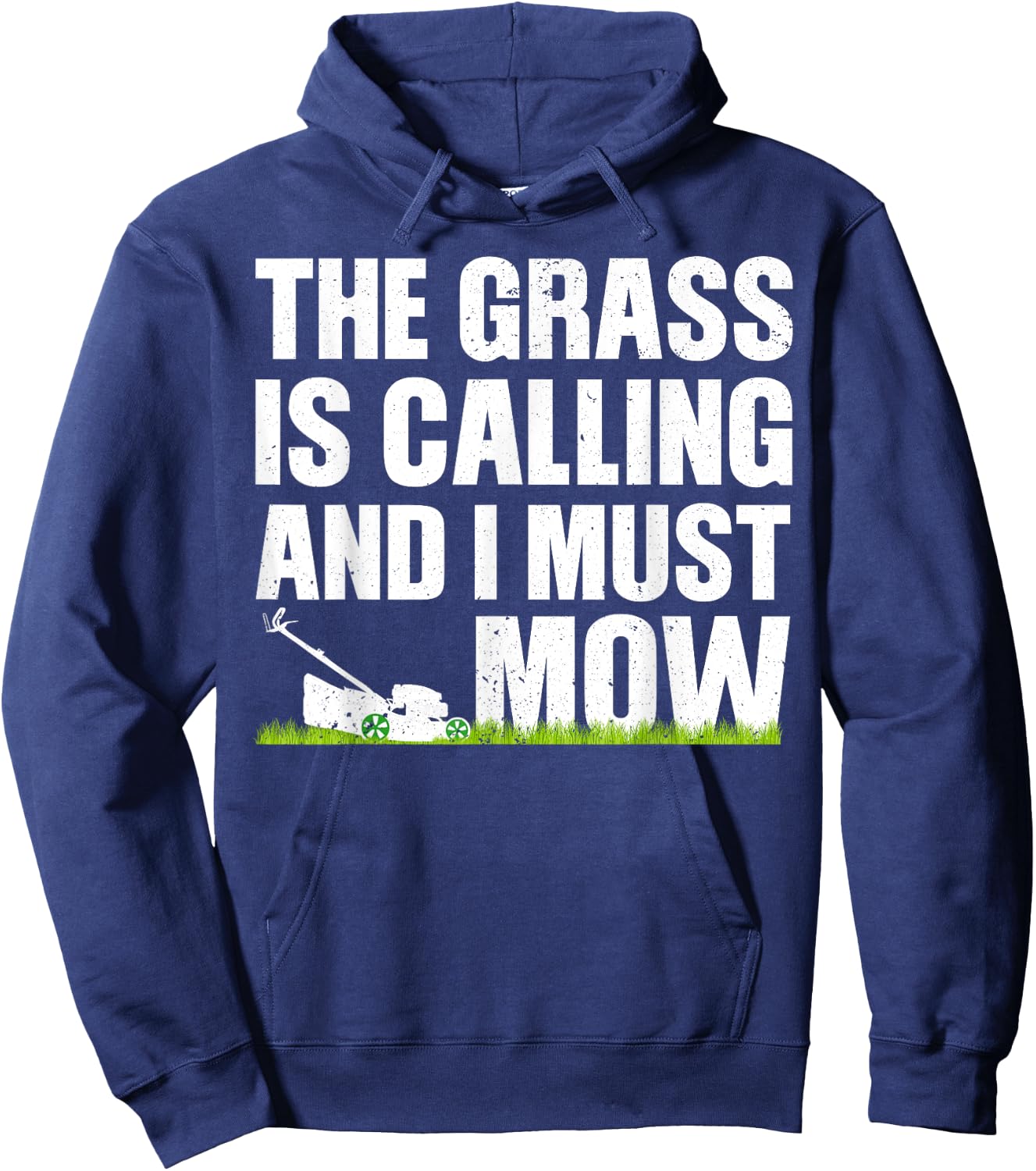 Funny Lawn Mowing Design Women Lawnmower Landscaper Hoodie - Hoodie | Navy