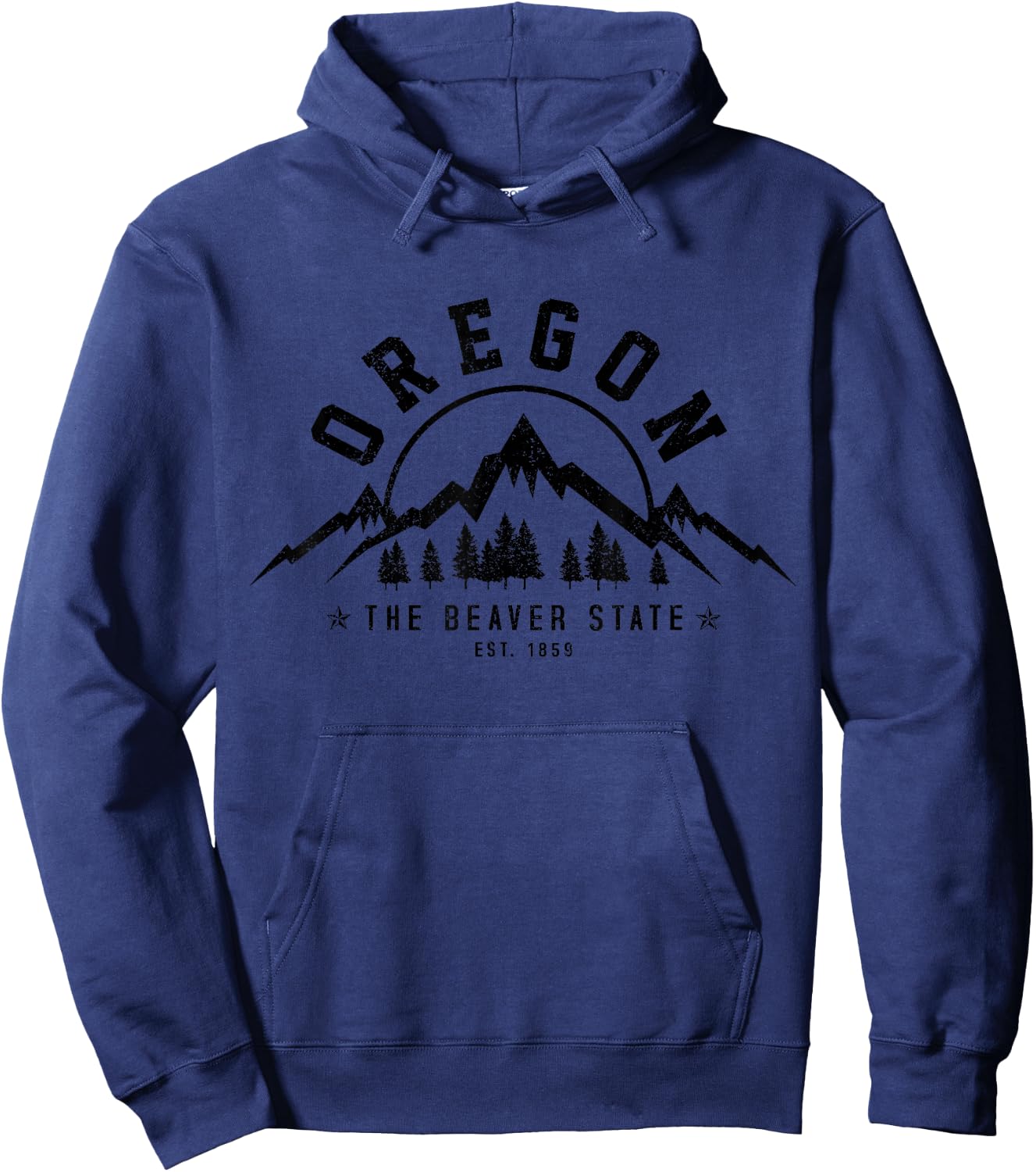Oregon The Beaver State Portland USA America Souvenir Hoodie - Hoodie | Navy