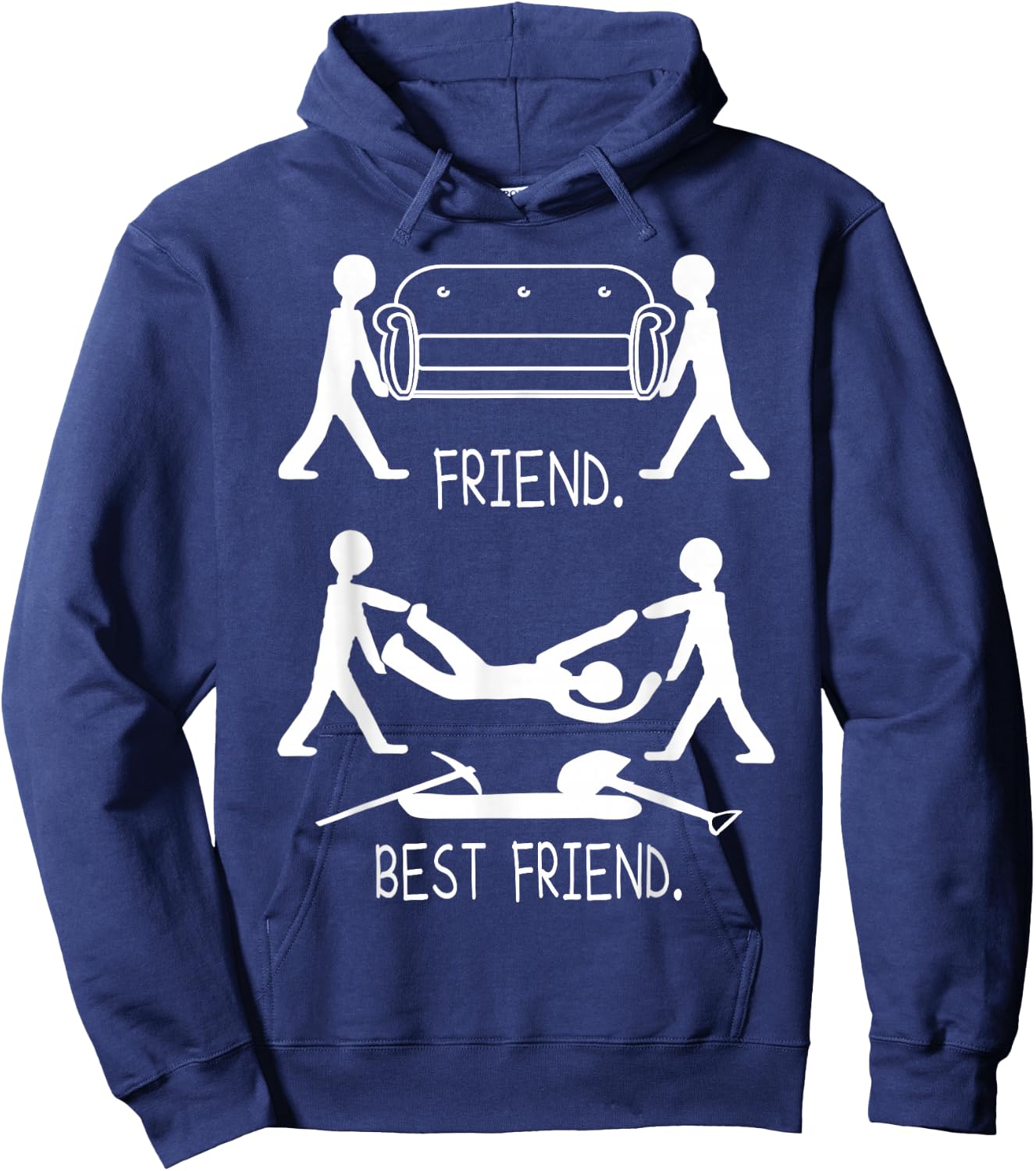 Cool Friend vs Bestie and besties Day Cool Besties Hoodie - Hoodie | Navy