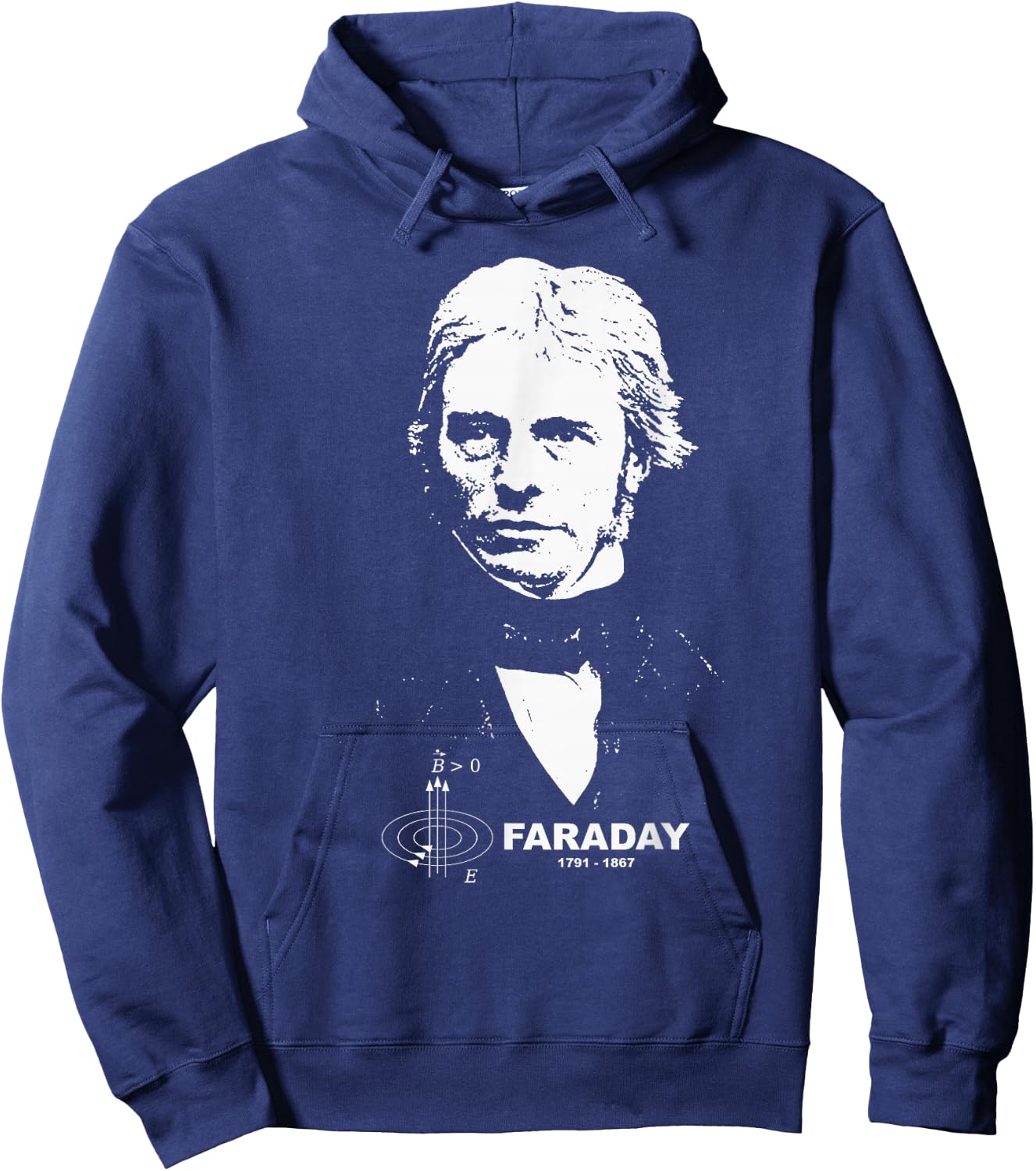 Michael Faraday | Electromagnetic Induction Hoodie - Hoodie | Navy