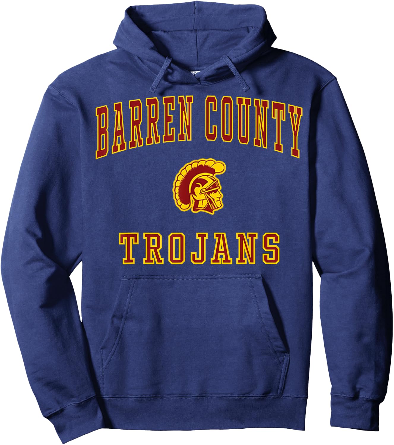 Barren County High School Trojans C1 Hoodie - Hoodie | Navy