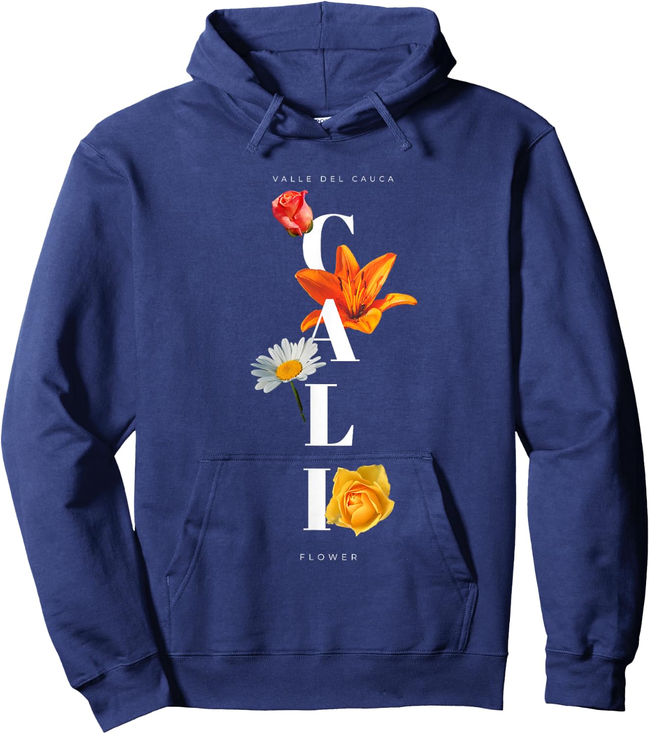 Cali - flower Colombia Hoodie - Hoodie | Navy