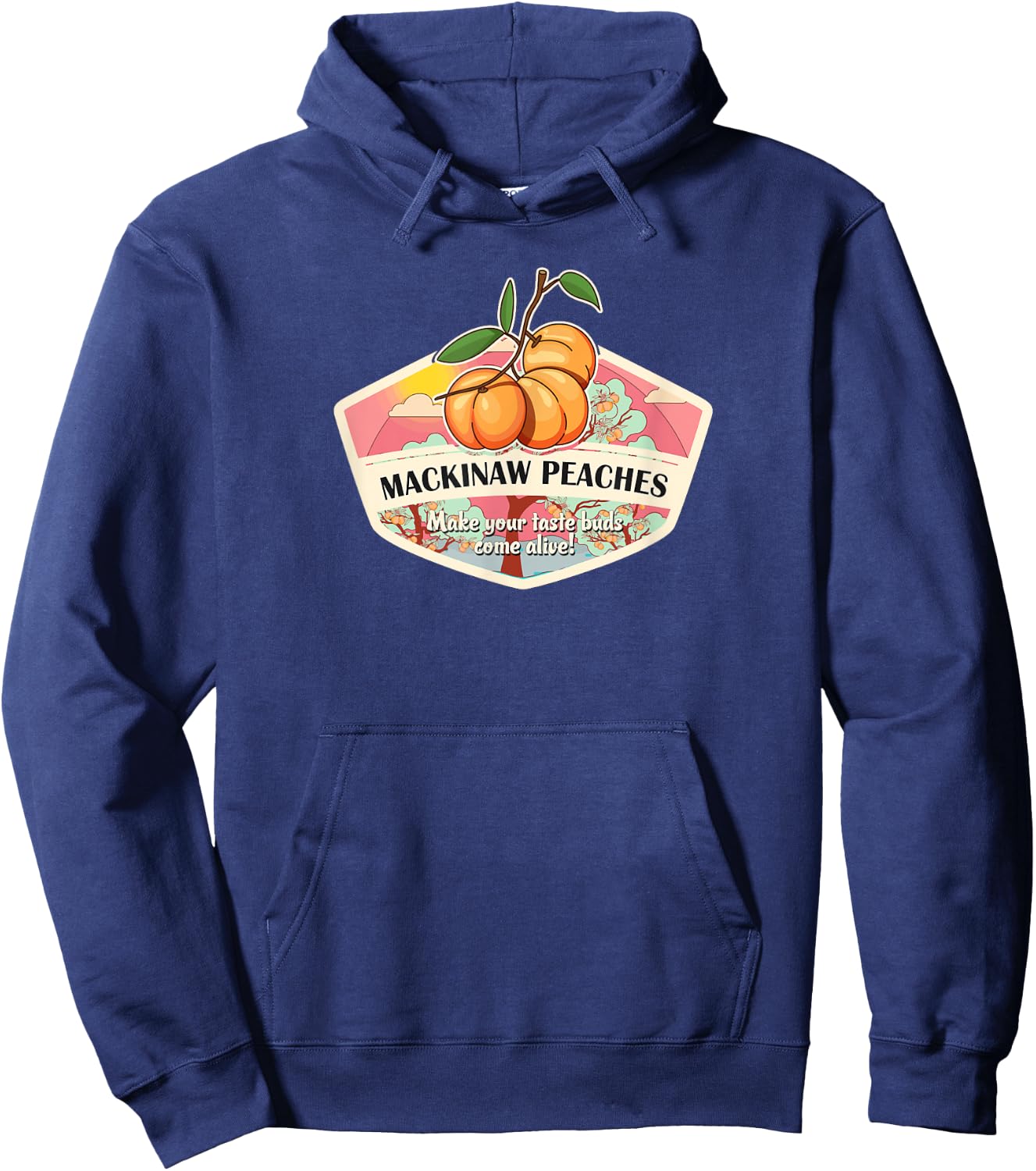 Mackinaw Peaches Hoodie - Hoodie | Navy
