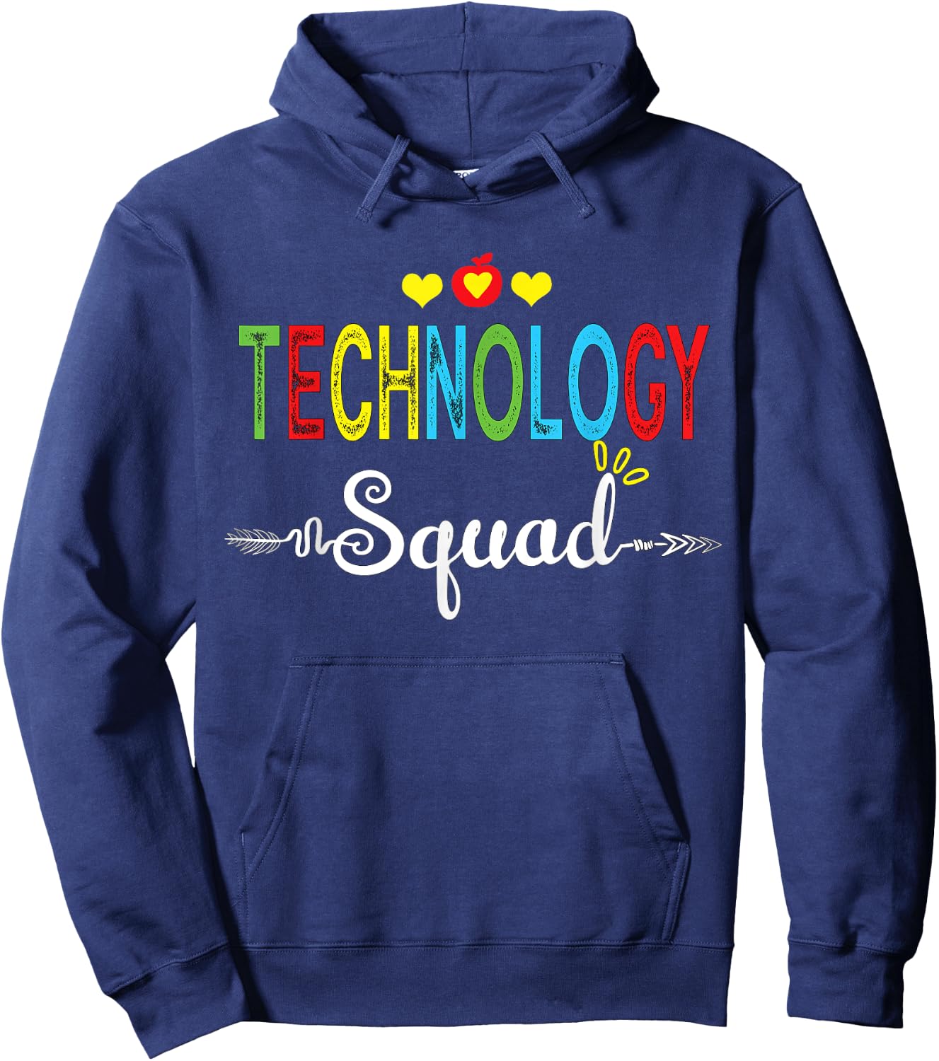 Technology Squad Computer Teacher Students Back School Shirt Women Girls Kids Hoodie - Hoodie | Navy