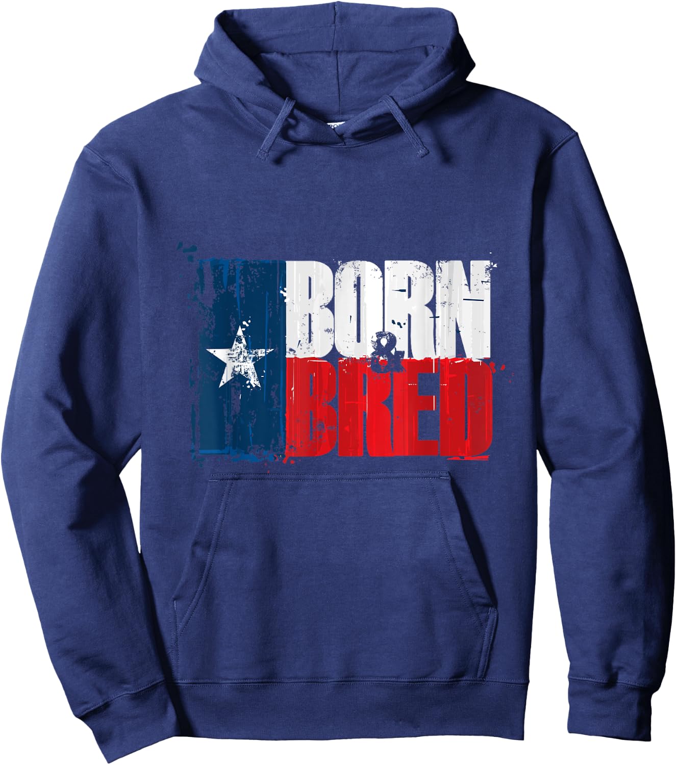Texas Born and Bred T Shirts Hoodie - Hoodie | Navy