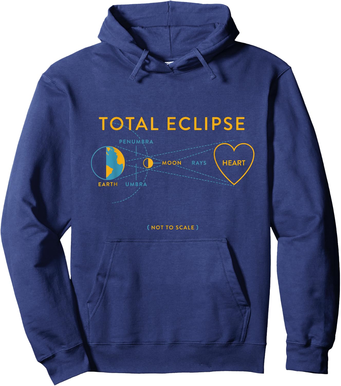 Total eclipse of the heart Hoodie - Hoodie | Navy