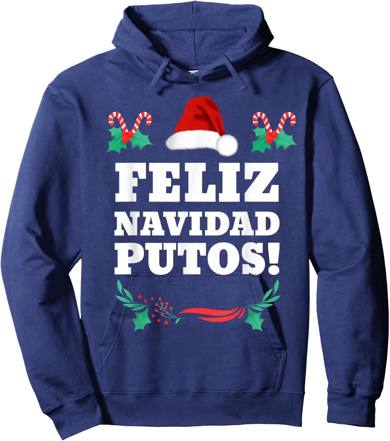 Feliz Navidad Putos Hoodie - Hoodie | Navy