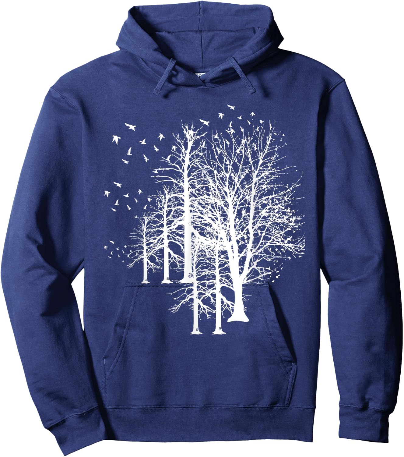 Outdoors Forest Trees Wildlife Flock Of Birds Nature Hoodie - Hoodie | Navy
