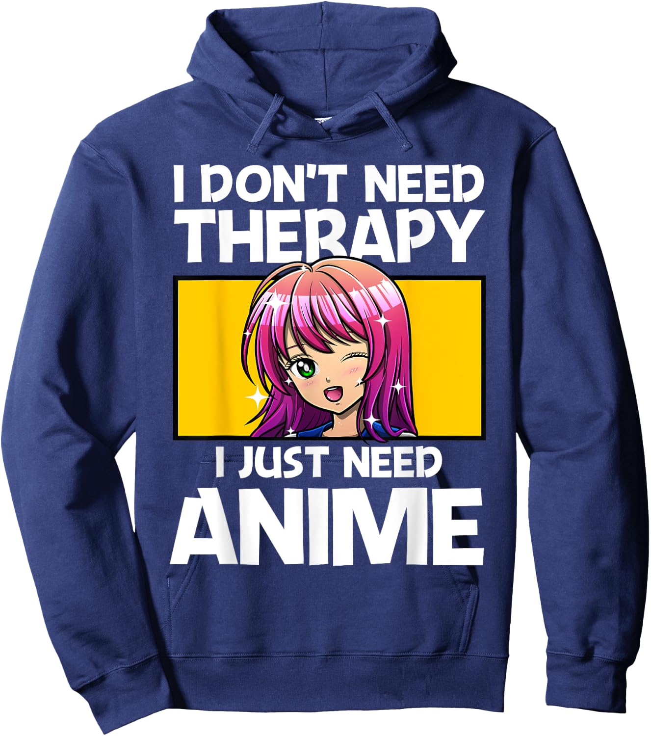 Anime Art Teen Girls Men Anime Merch Anime Lovers Hoodie - Hoodie | Navy
