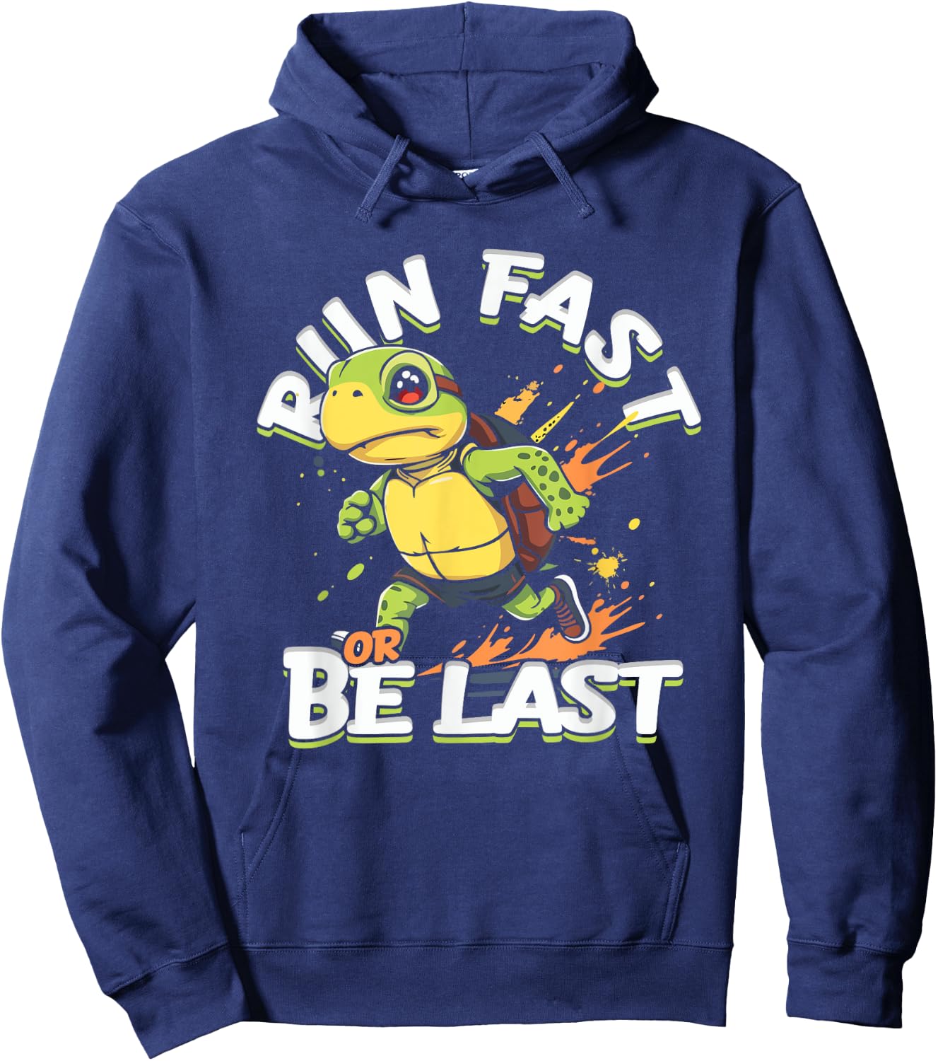 Sprint Track And Field Sprinting Run Fast Or Be Last Hoodie - Hoodie | Navy