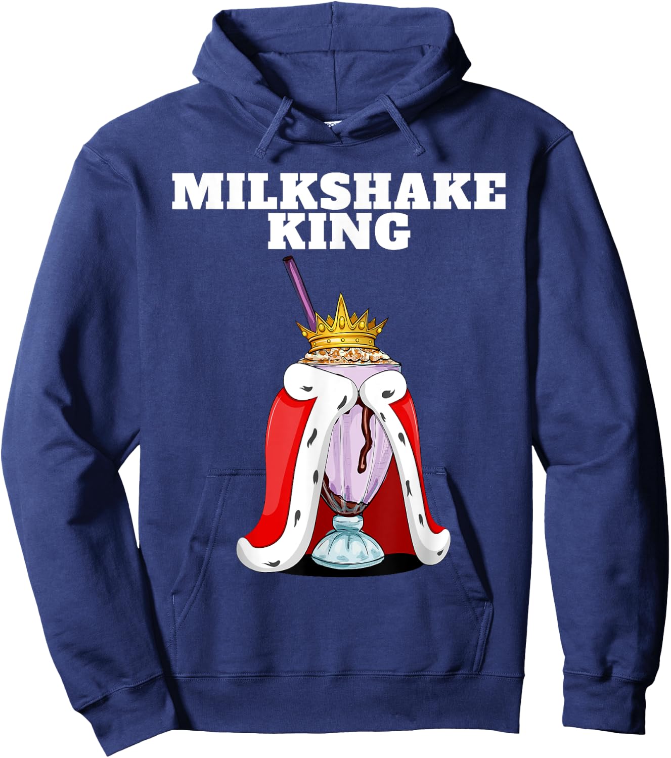 Milkshake King | Milkshake Lover Shirt | Cute Milkshake Hoodie - Hoodie | Navy