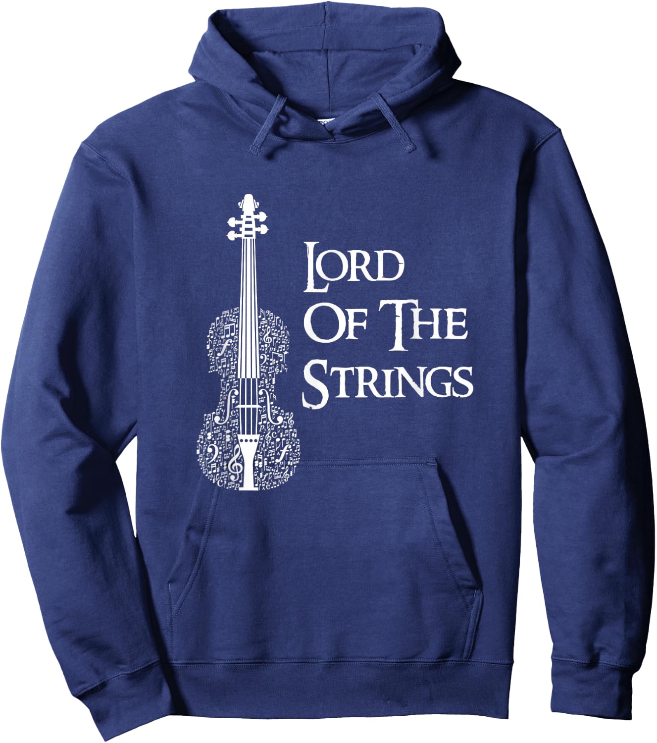 Lord Of the Strings Violin,Guitar, String Player Gift Hoodie - Hoodie | Navy
