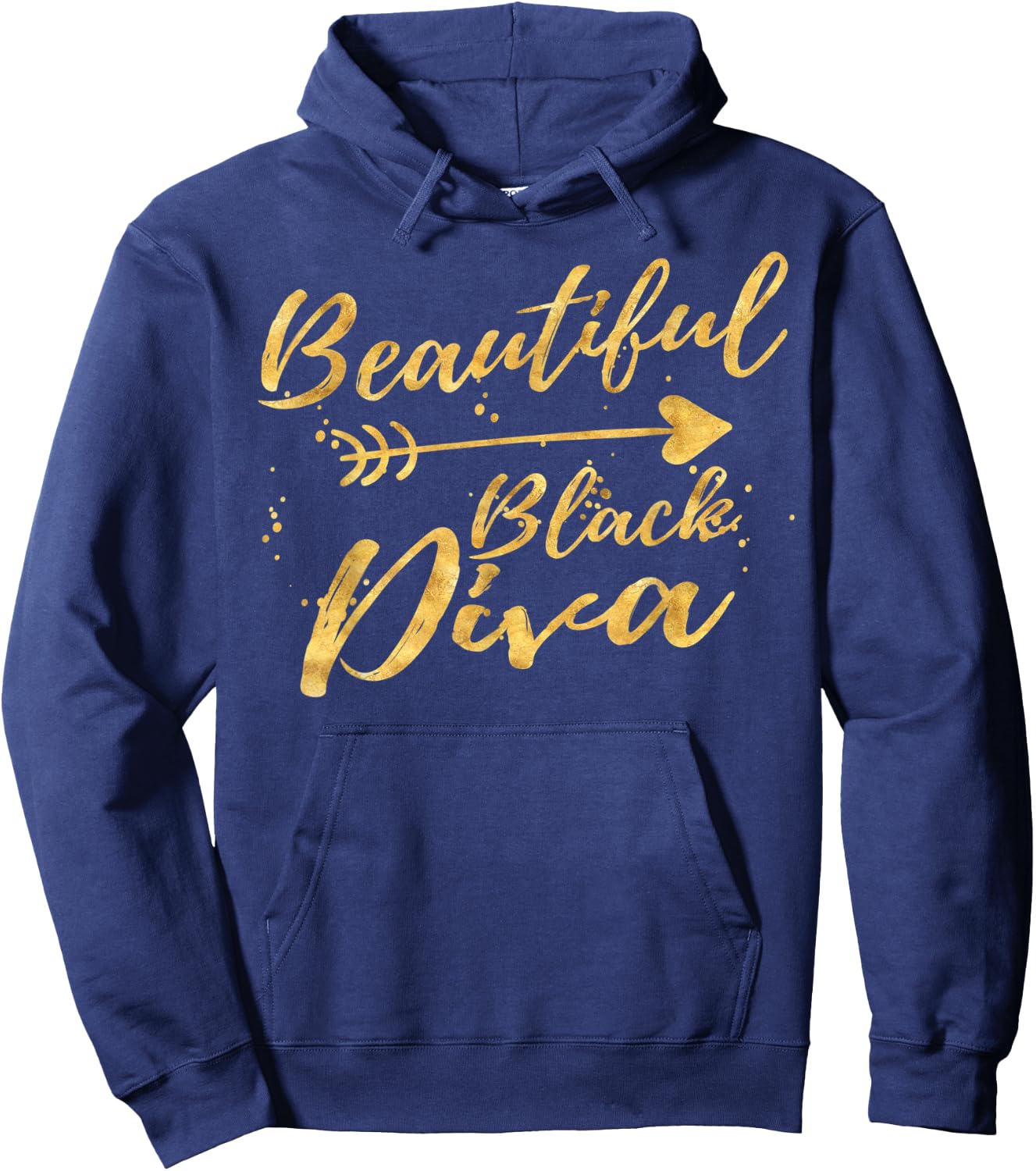 Beautiful Black Diva Birthday Gifts Shirts Hoodie - Hoodie | Navy