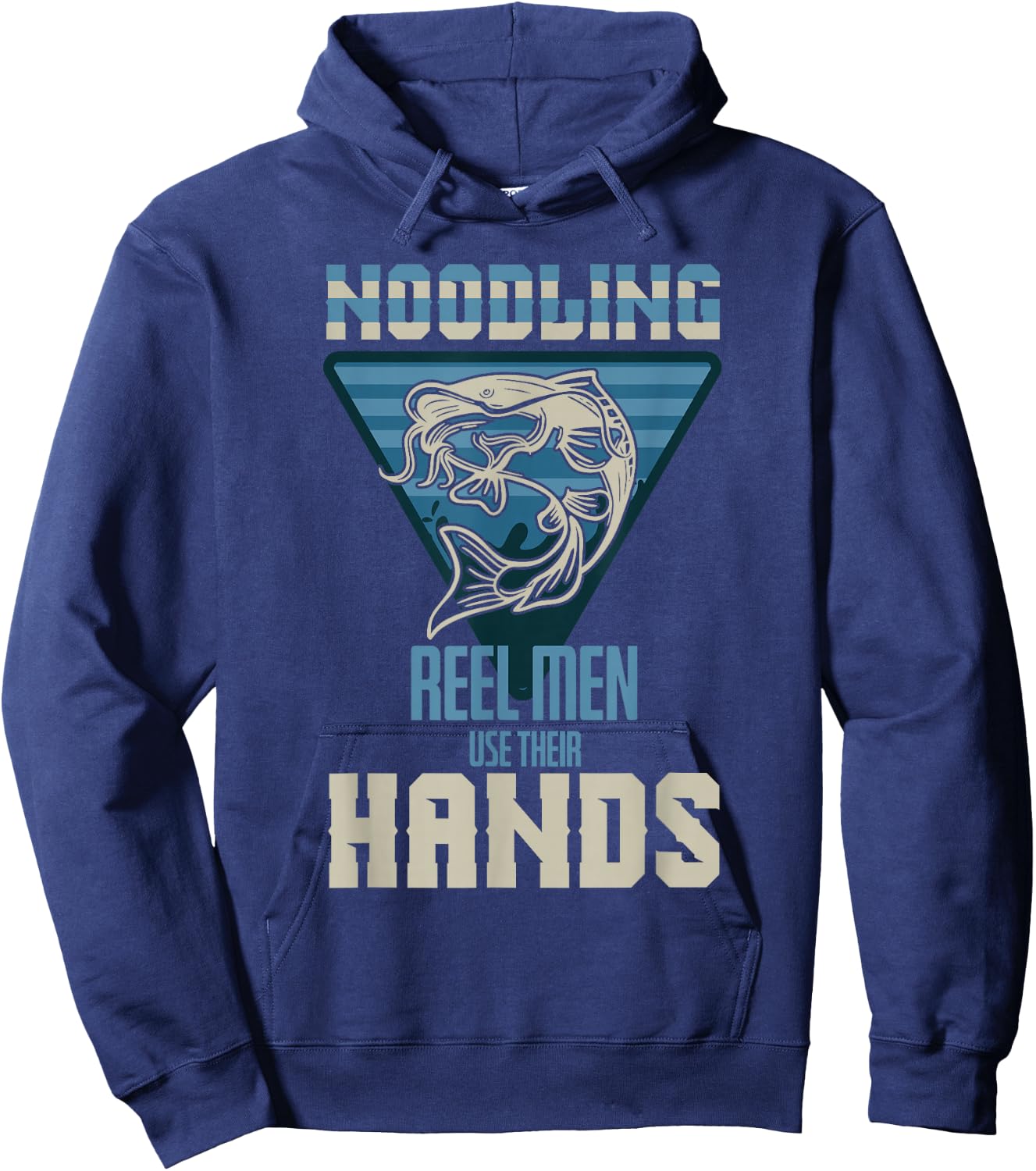 Funny Noodling Hands Noodle Fishing Fishermen Hoodie - Hoodie | Navy