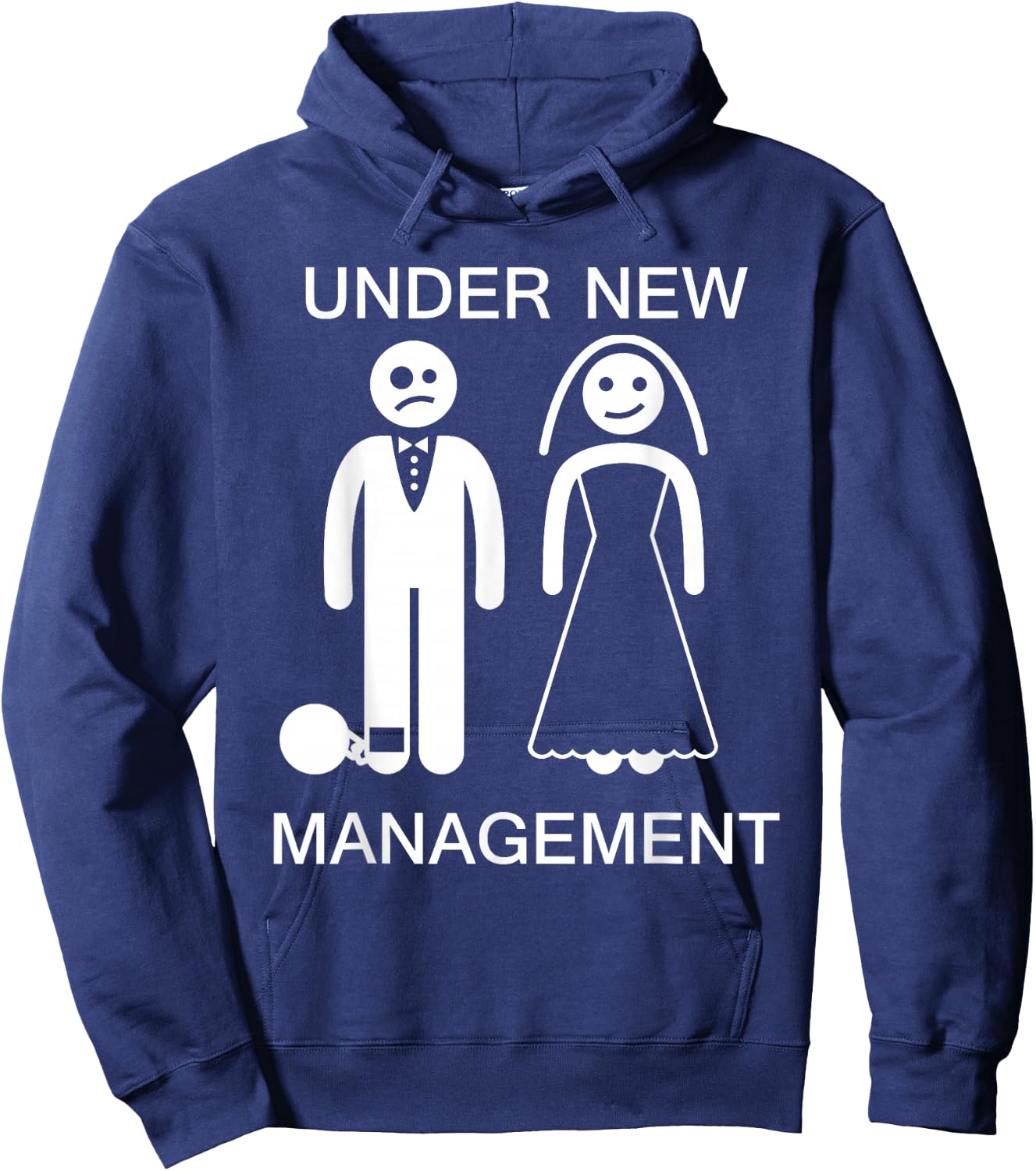Under New Management - Bachelor Party Gag Gift Hoodie - Hoodie | Navy