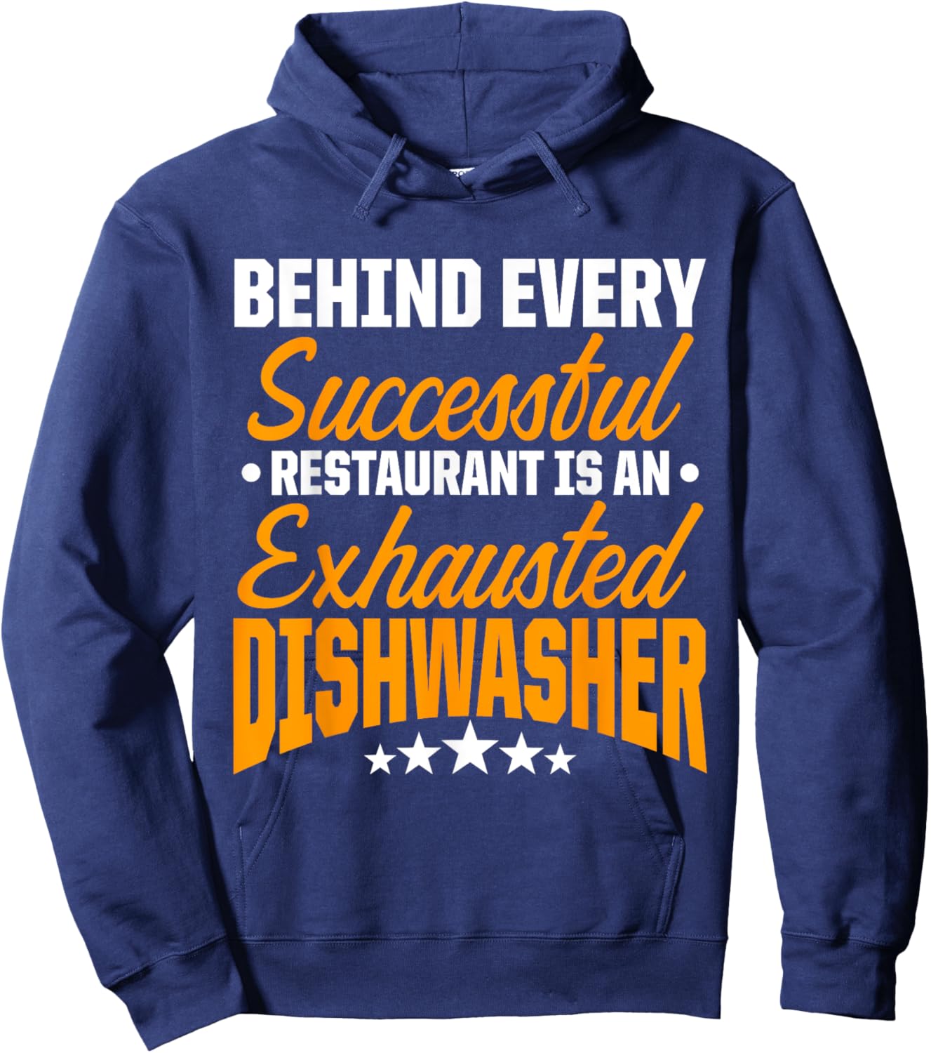 Dishwasher Successful Funny Dishwashing Gift Hoodie - Hoodie | Navy