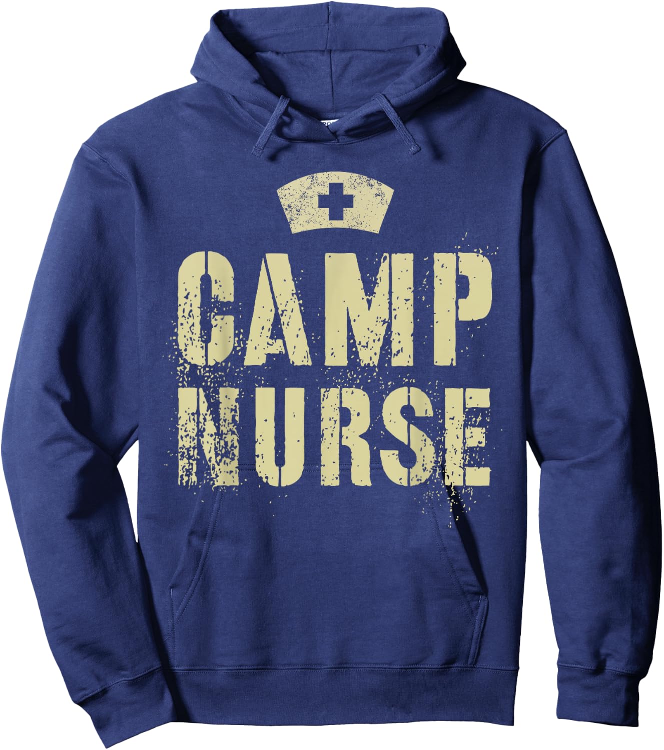 Vintage CAMP NURSE Nursing School RN NP Girls Camping Trip Hoodie - Hoodie | Navy