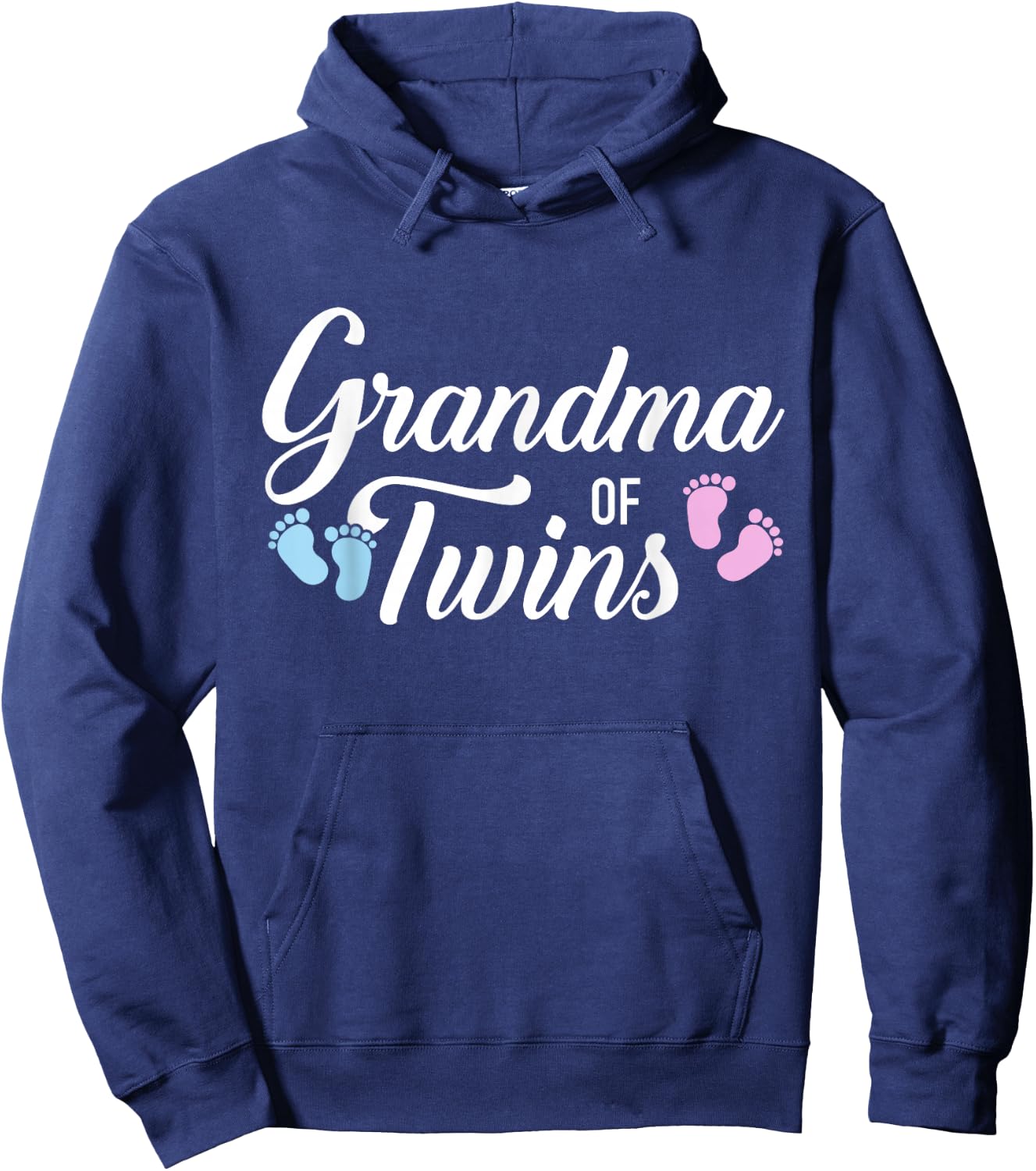 Grandma of Twins Hoodie - Hoodie | Navy