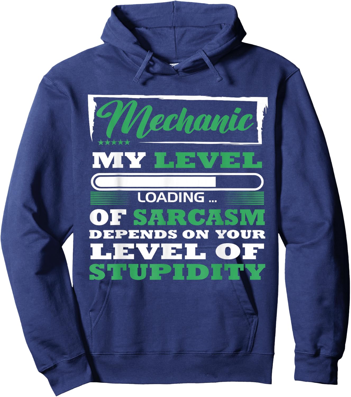 Mechanic funny my level of sarcasm Hoodie - Hoodie | Navy