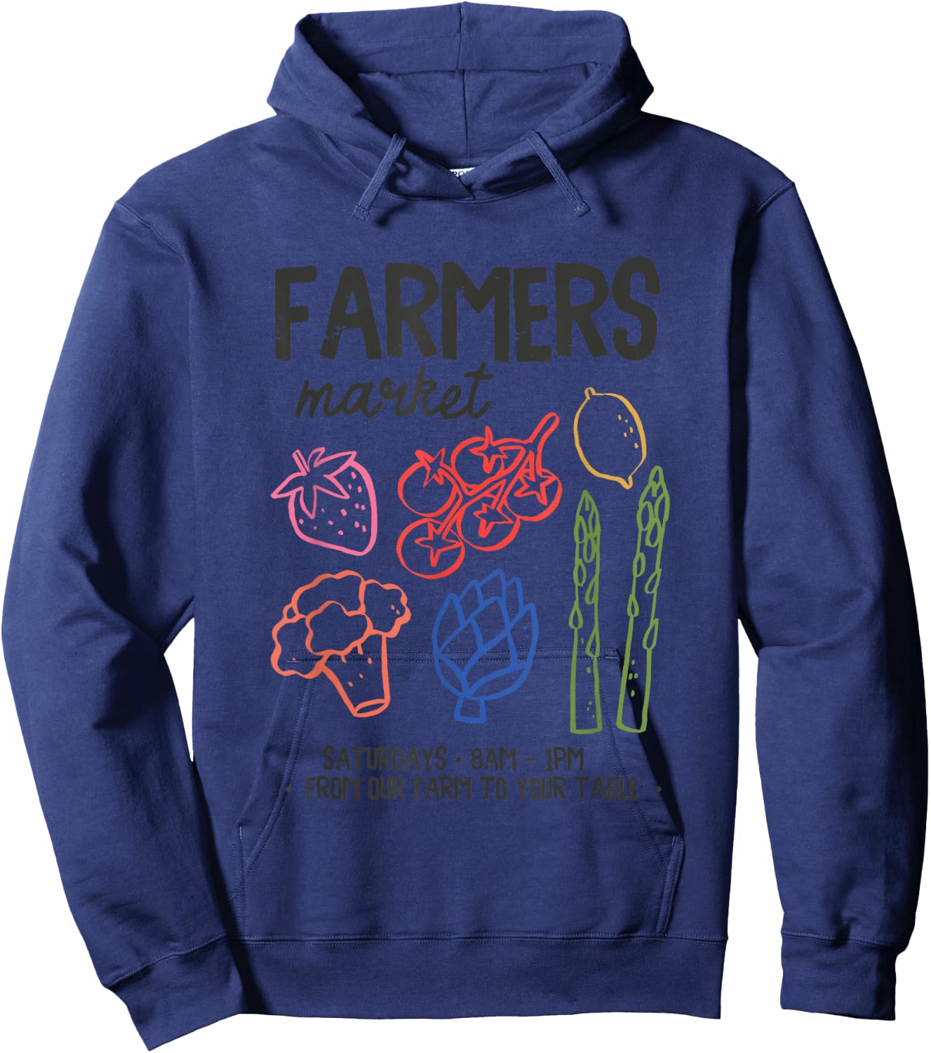 Farmers Market Fresh Produce From Our Farm To Table Hoodie - Hoodie | Navy