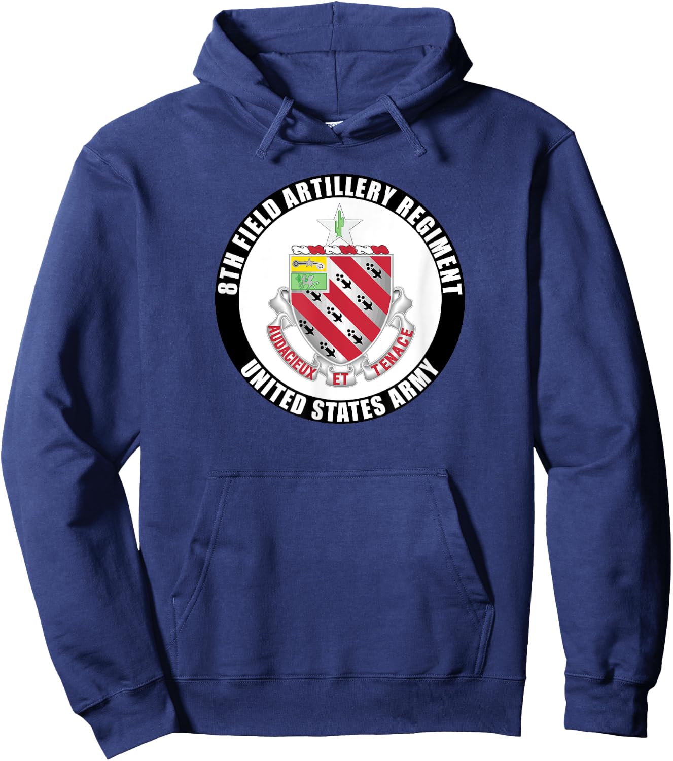 8th Field Artillery Regiment United States Army Veteran Hoodie - Hoodie | Navy