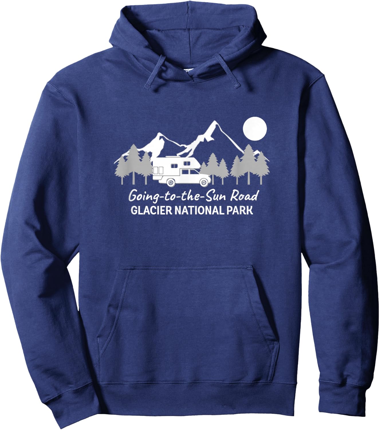 Going-to-the-Sun Road Glacier National Park | Truck Camper Hoodie - Hoodie | Navy