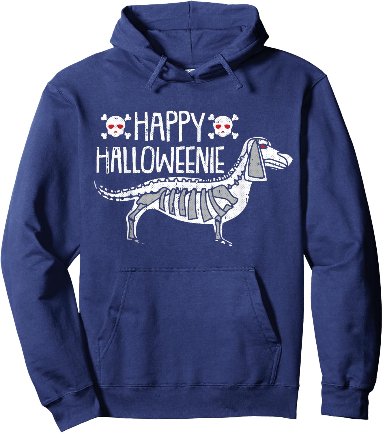 Happy Halloweenie Lazy Halloween Costume Dachshund Doxie Hoodie - Hoodie | Navy