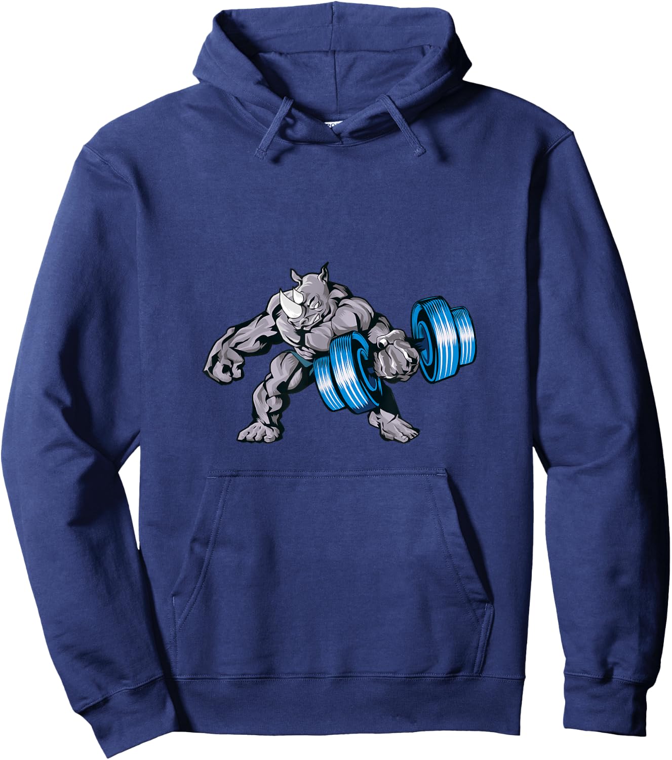 Rhino Lifting Weights Bodybuilding Beast Gym Fitness Hoodie - Hoodie | Navy