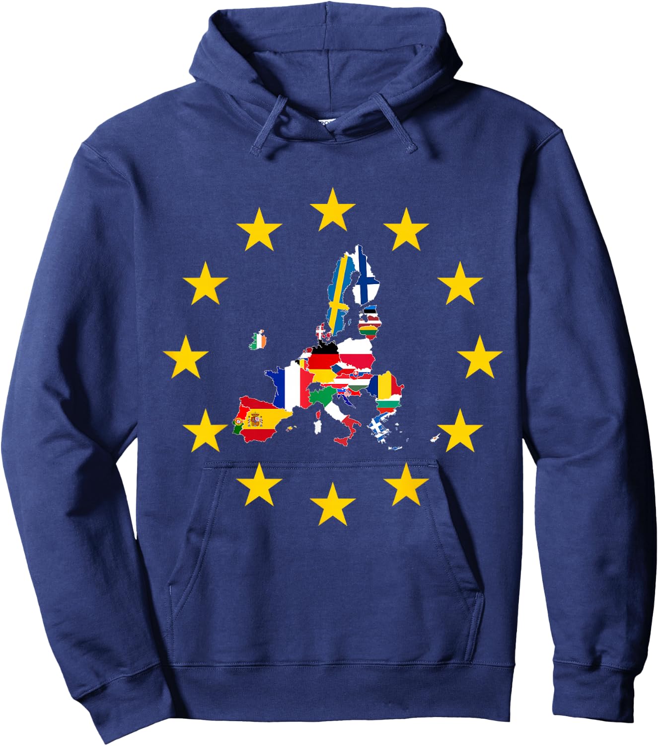 Europe Flag, Europe Countries, European Flag, European Union Hoodie - Hoodie | Navy
