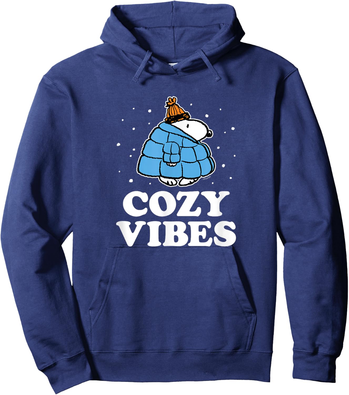 Peanuts - Puffer - Cozy Vibes Hoodie - Hoodie | Navy