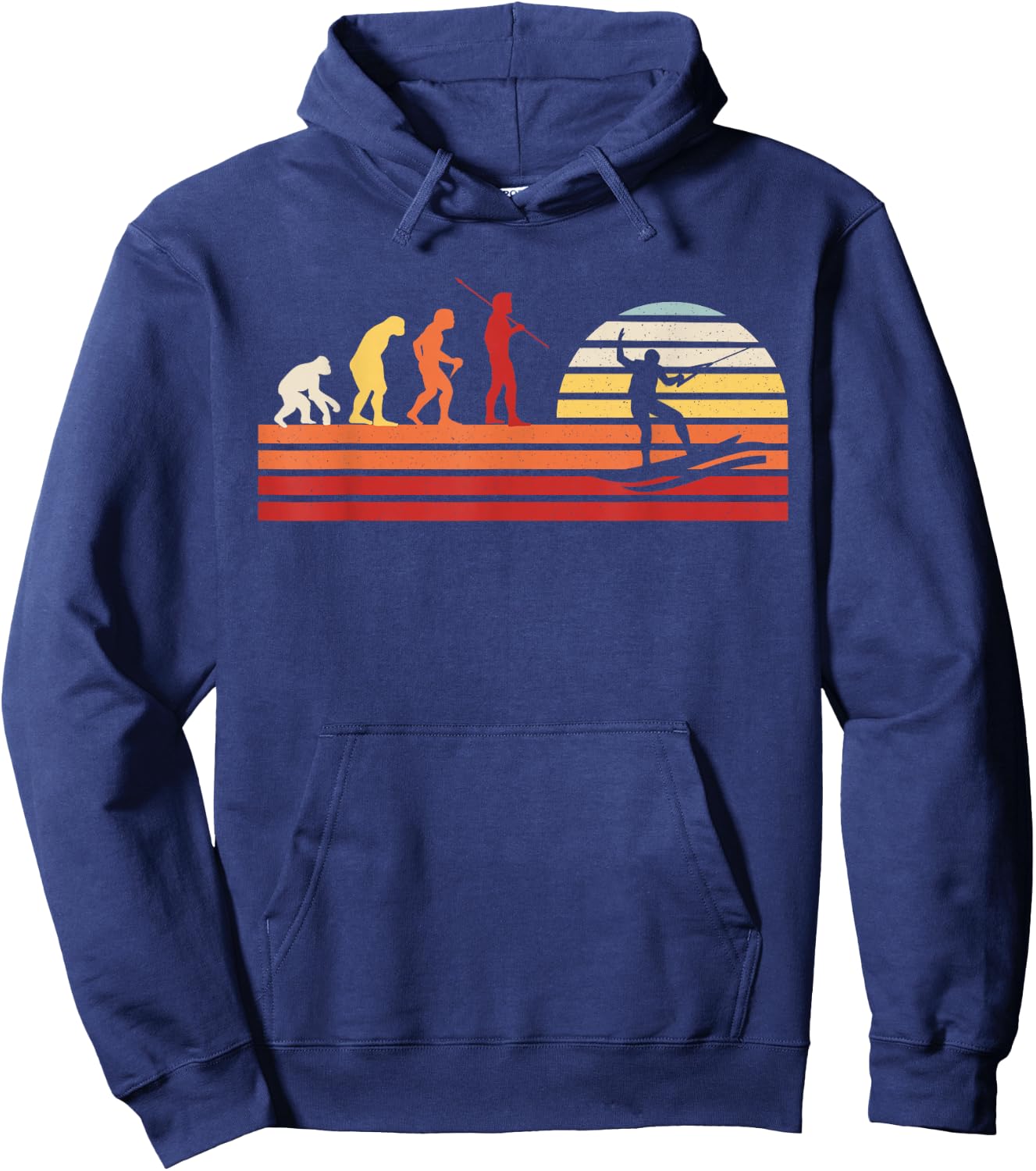 Retro Wakeboarder Wakeboard - Vintage Wakeboarding Hoodie - Hoodie | Navy