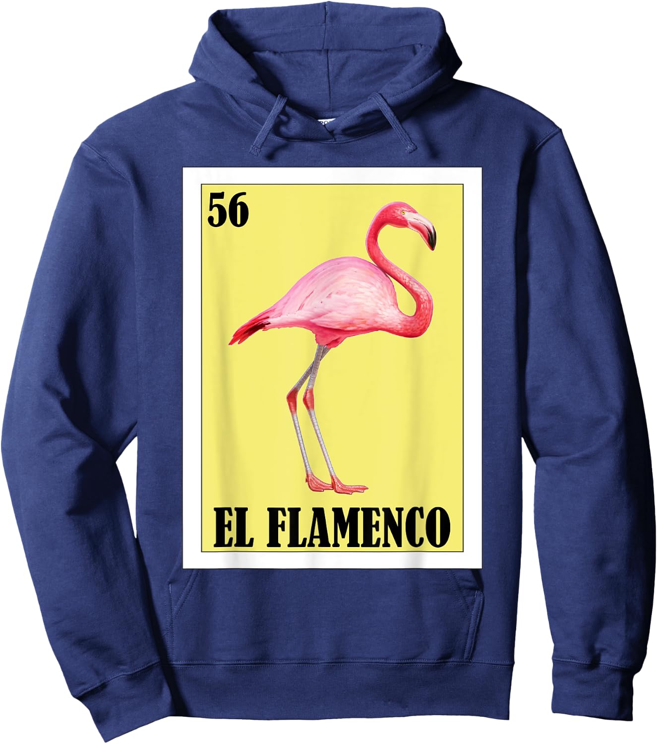 Funny Mexican Flamingo Design - El Flamenco Hoodie - Hoodie | Navy