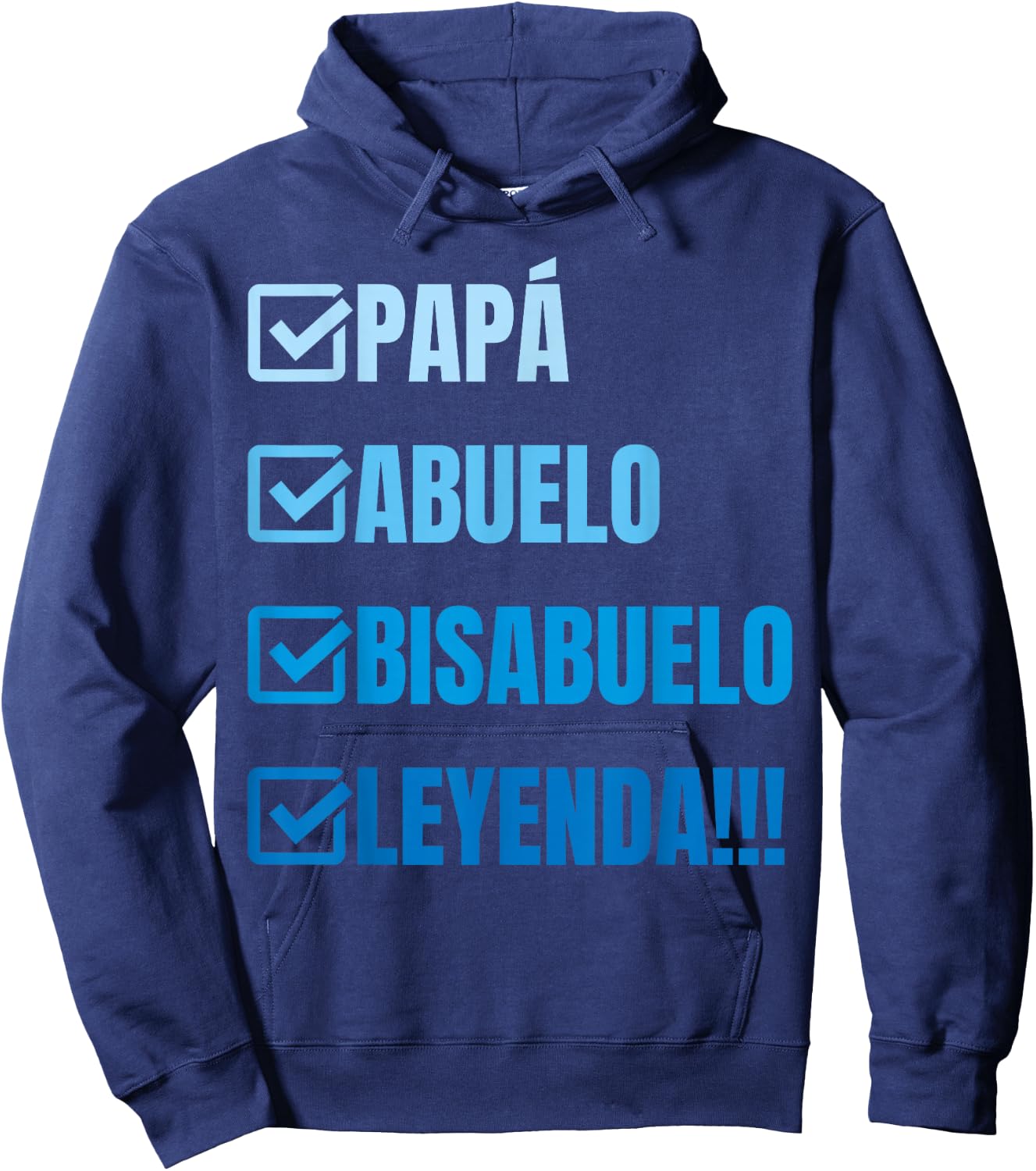 Bisabuelo Regalo Divertido y Anuncio, Bisabuelo Leyenda Hoodie - Hoodie | Navy