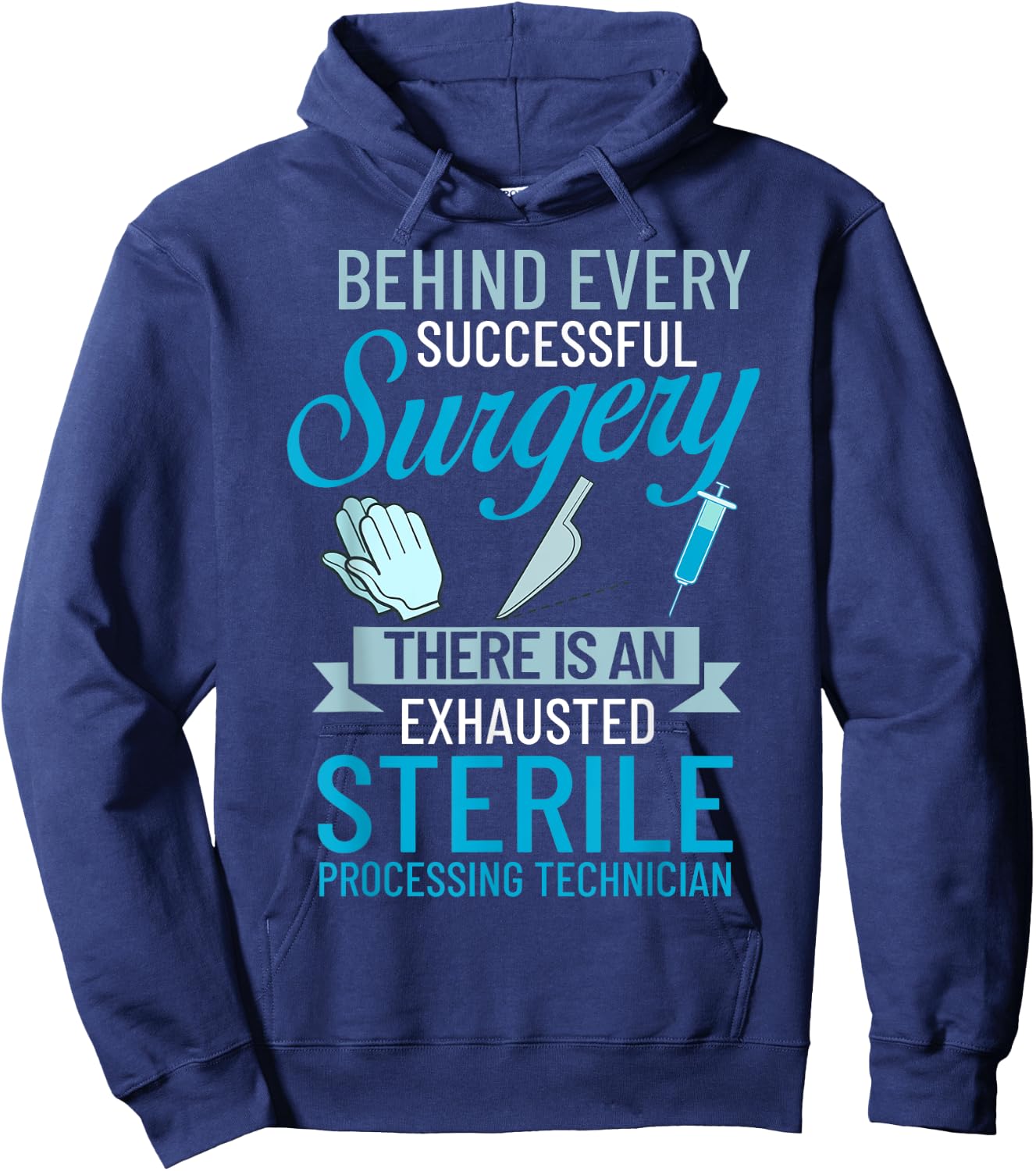 Sterile Processing Technician Certification Manager Tech Hoodie - Hoodie | Navy