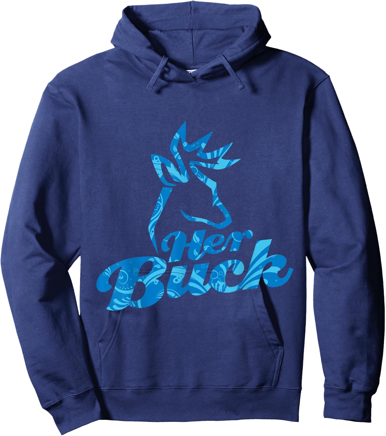 Her Buck & His Doe Matching Couple Shirts Hoodie - Hoodie | Navy