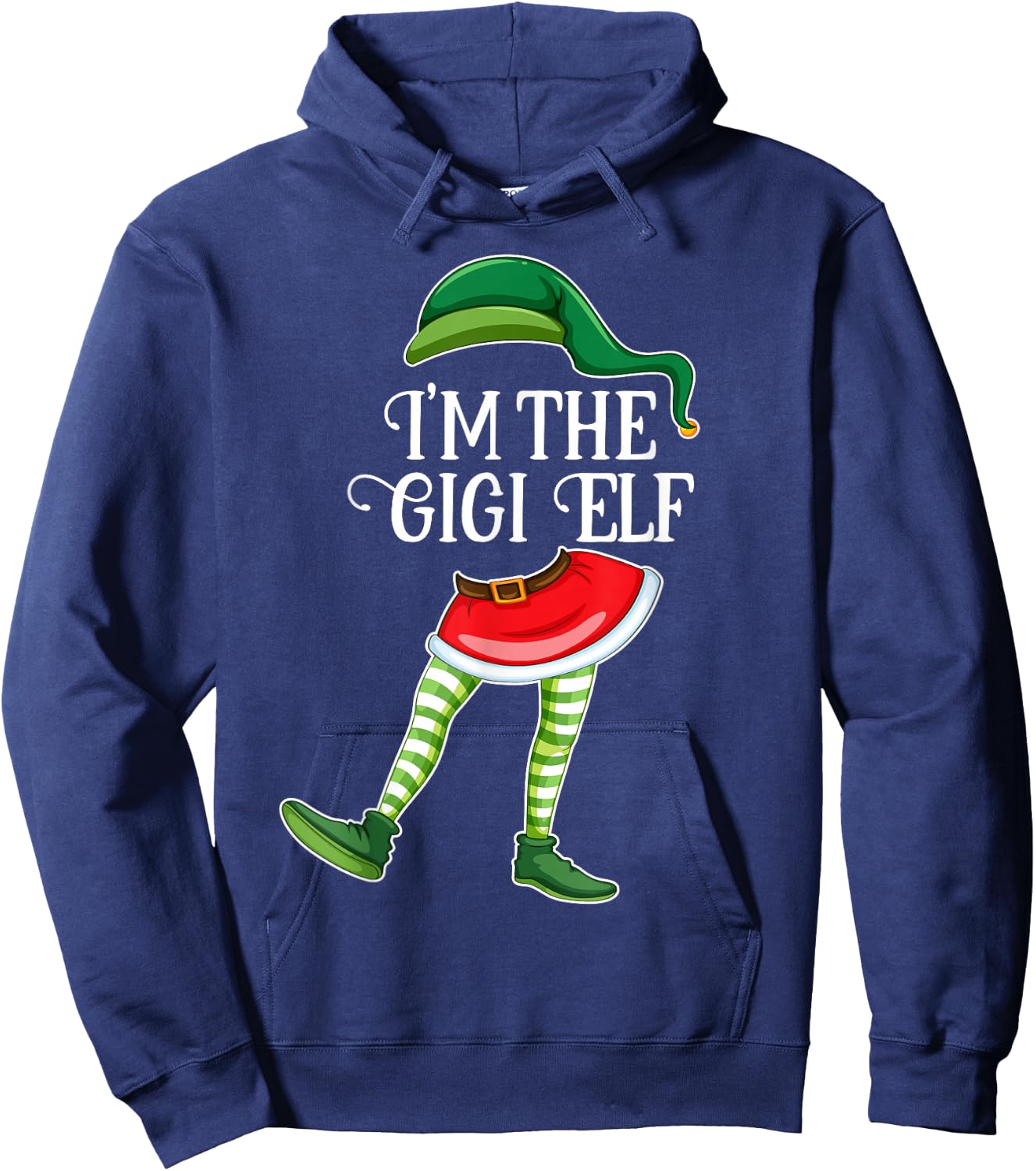 I'm the Gigi Elf Christmas Matching Family Group Gift Hoodie - Hoodie | Navy