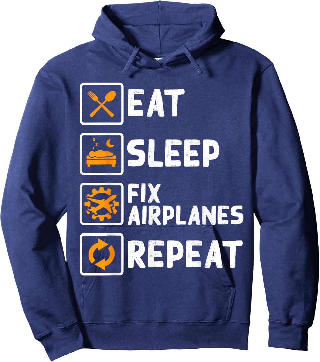 Funny Airplane Mechanic Aircraft Aviation Technician Gift Hoodie - Hoodie | Navy