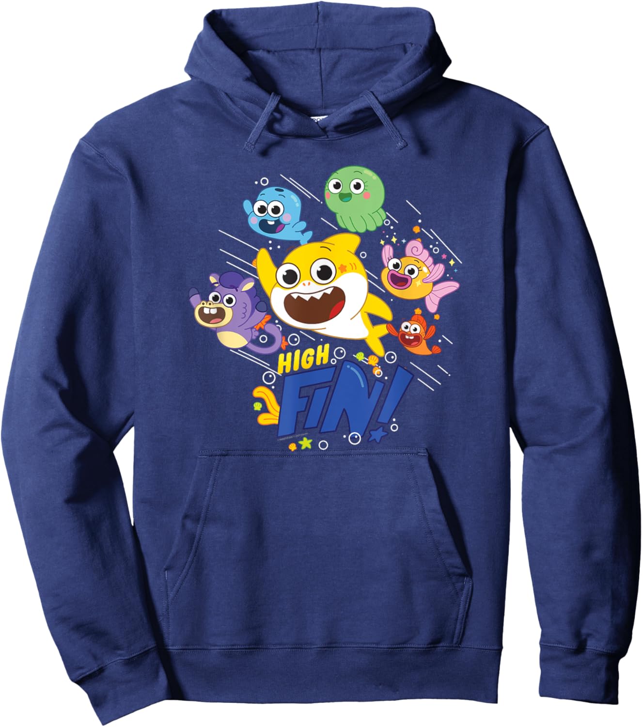 Baby Shark High Fin Hoodie - Hoodie | Navy