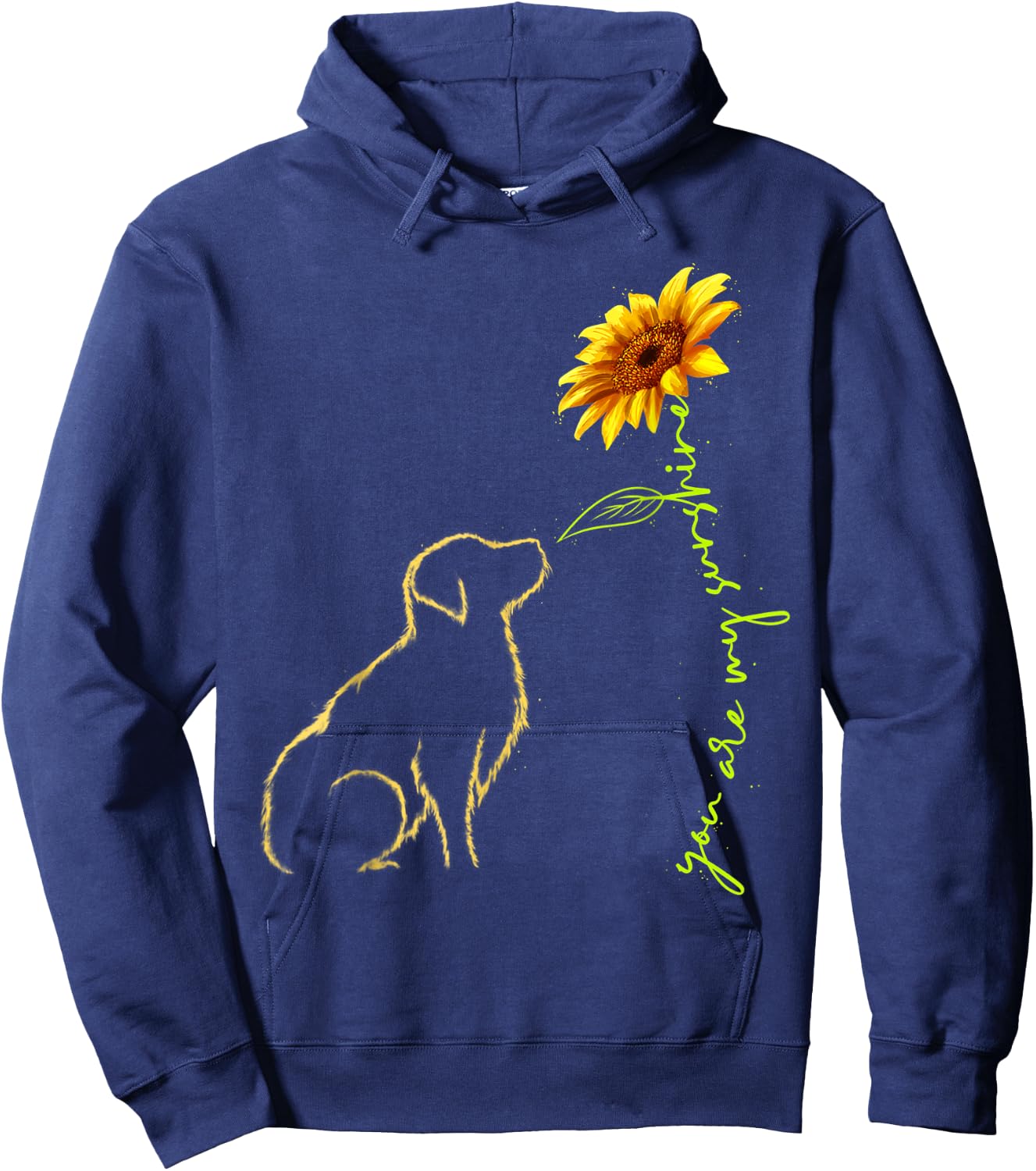 Cute Dog You Are My Sunshines Golden Retrievers Women Hoodie - Hoodie | Navy