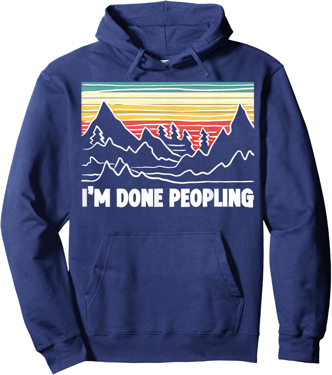 Im Done Peopling for a Introvert Reading Fan Hoodie - Hoodie | Navy
