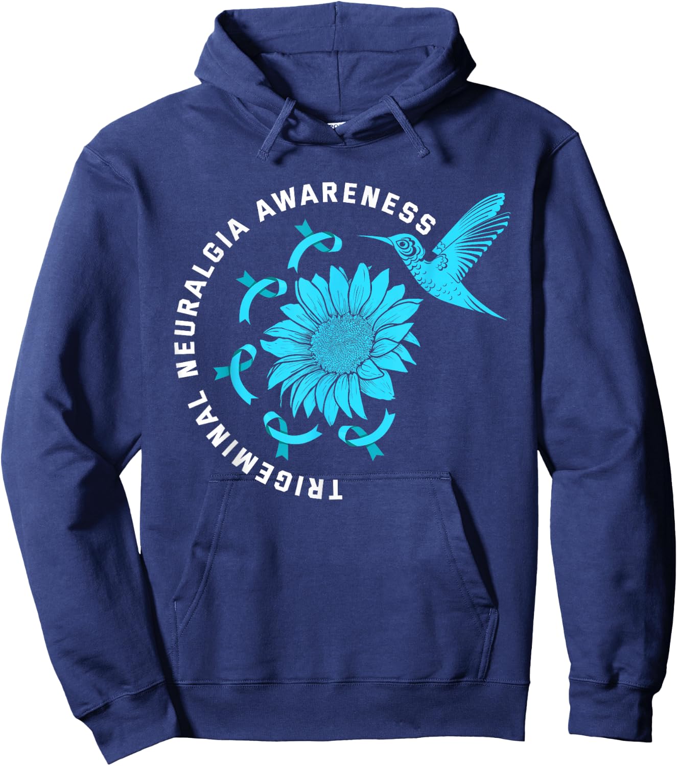 Trigeminal Neuralgia Warrior Trigeminal Neuralgia Awareness Hoodie - Hoodie | Navy