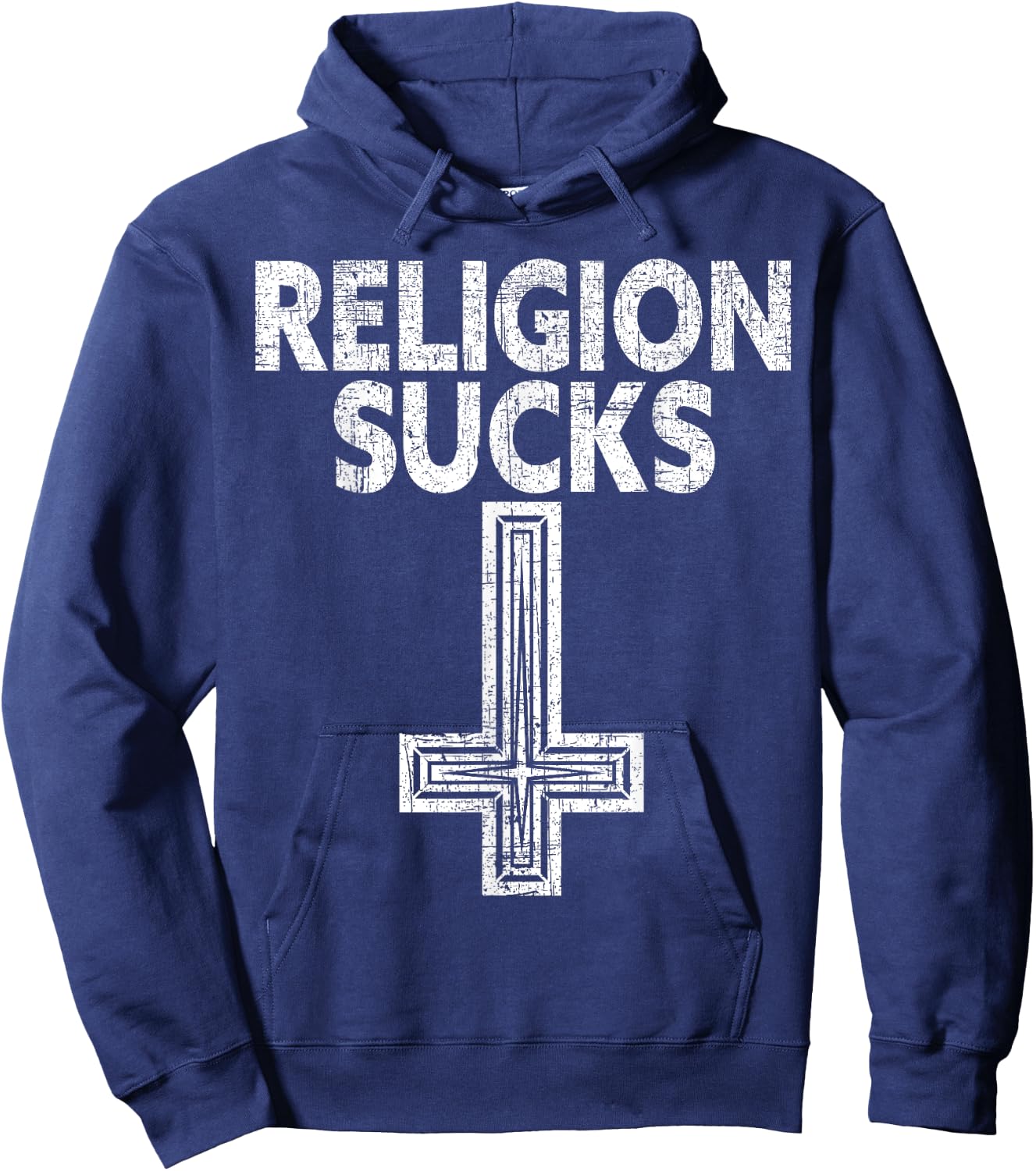 Religion Sucks Anti-Religion Agnostic Blackcraft Atheist Hoodie - Hoodie | Navy