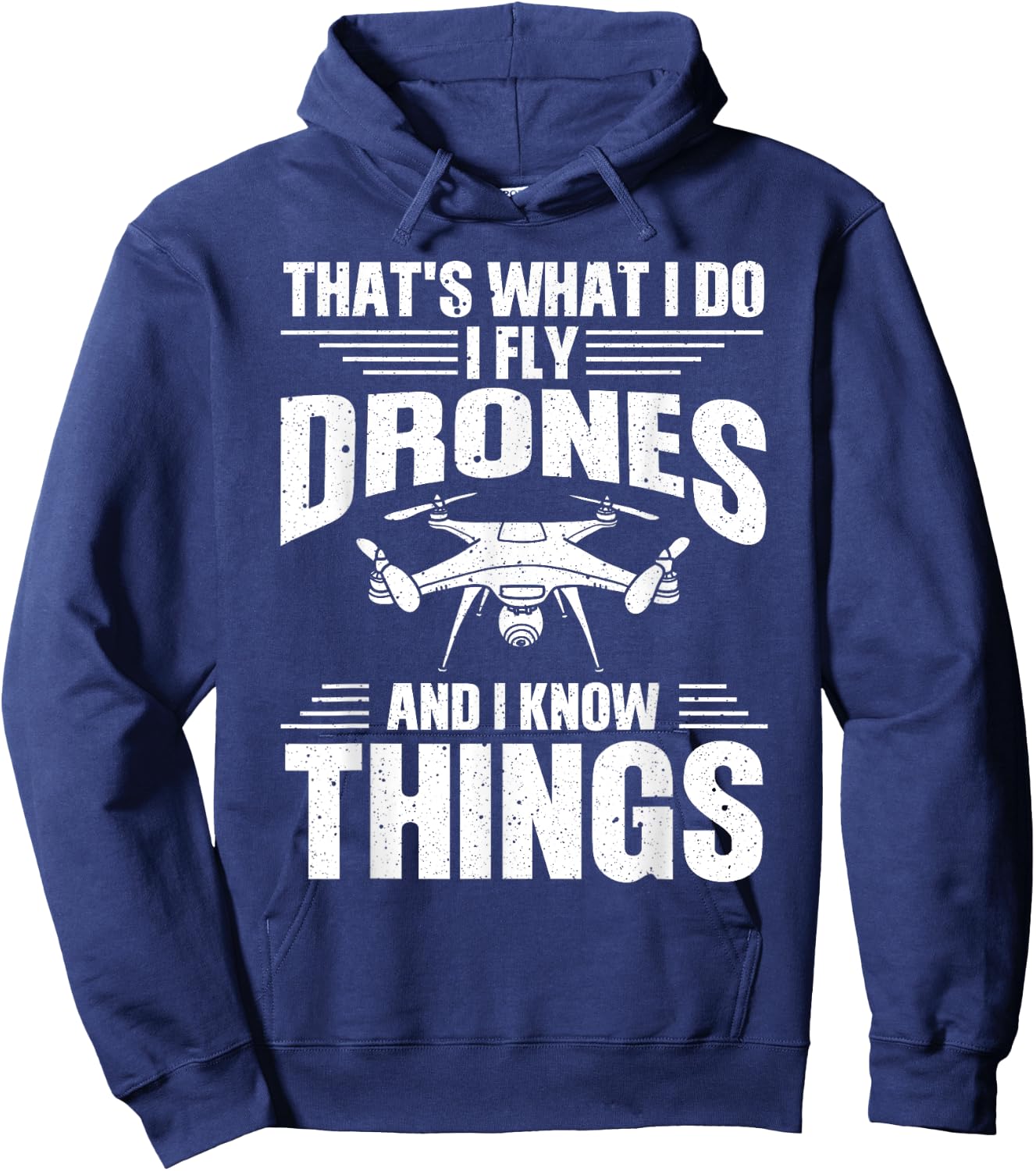 Funny Drone Women Drone Pilot Flying Aerial Vehicle Hoodie - Hoodie | Navy