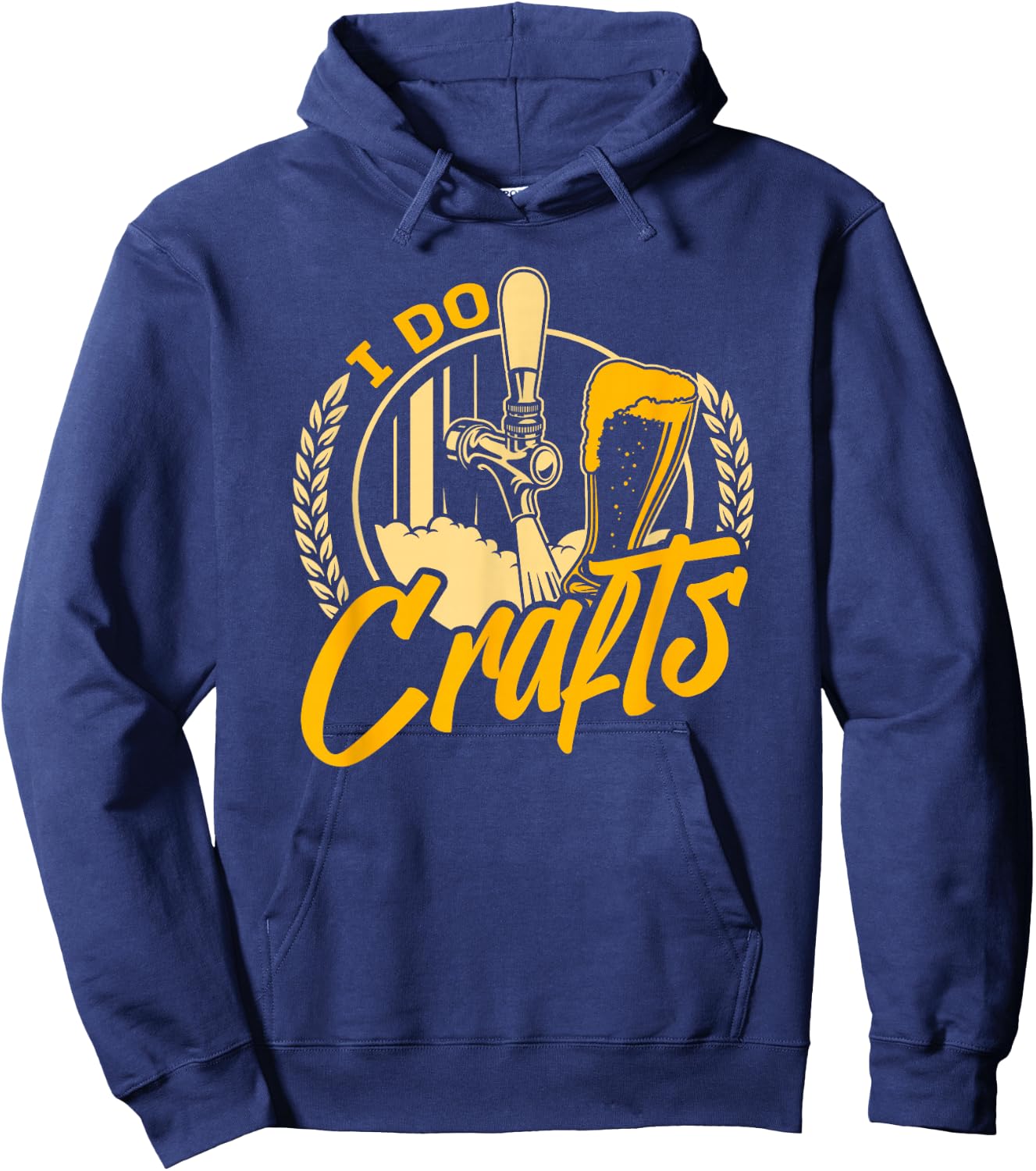 Home Brewing Craft Brewer - Hops IPA Craft Beer Hoodie - Hoodie | Navy